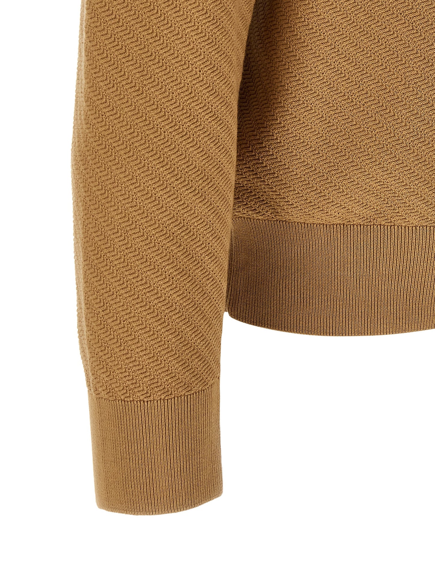 Brown Cotton Polo Shirt