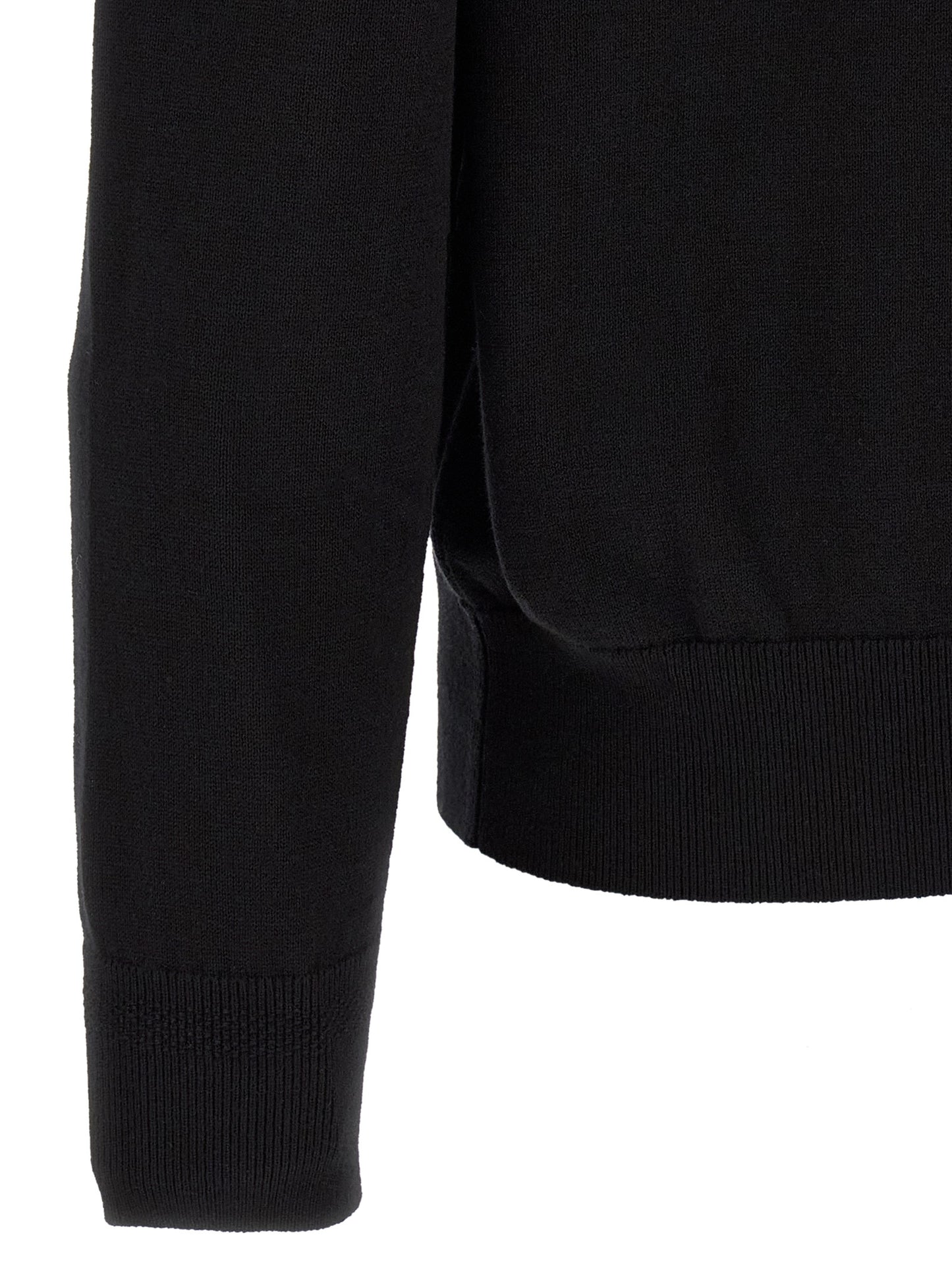Black Cotton Cardigan