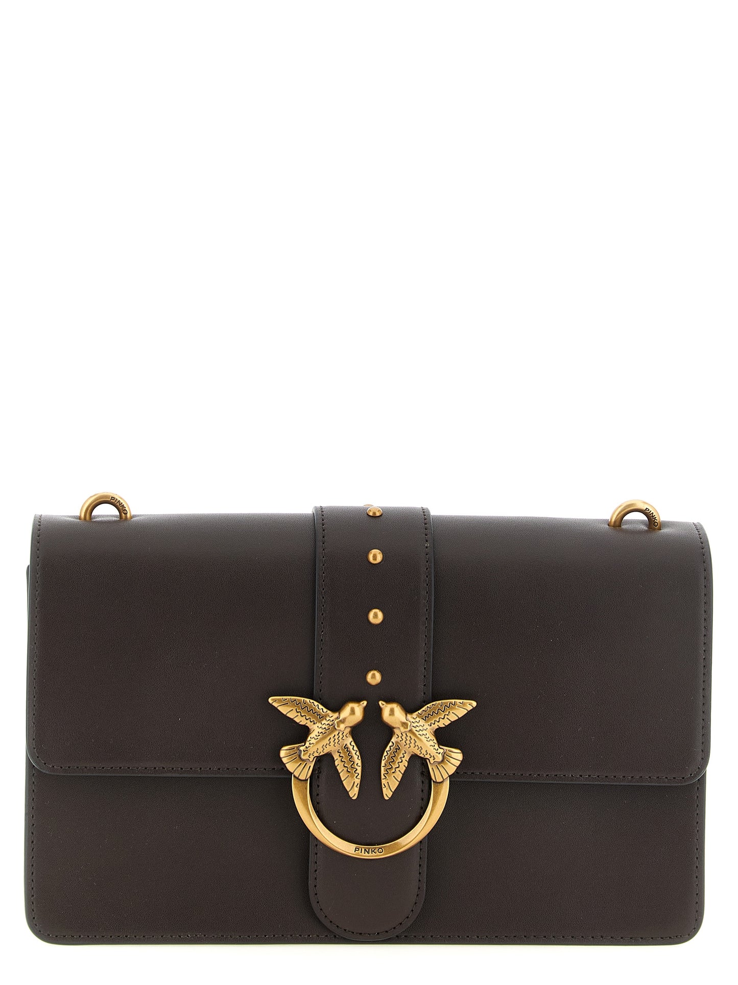 Brown Calfskin Crossbody Bag
