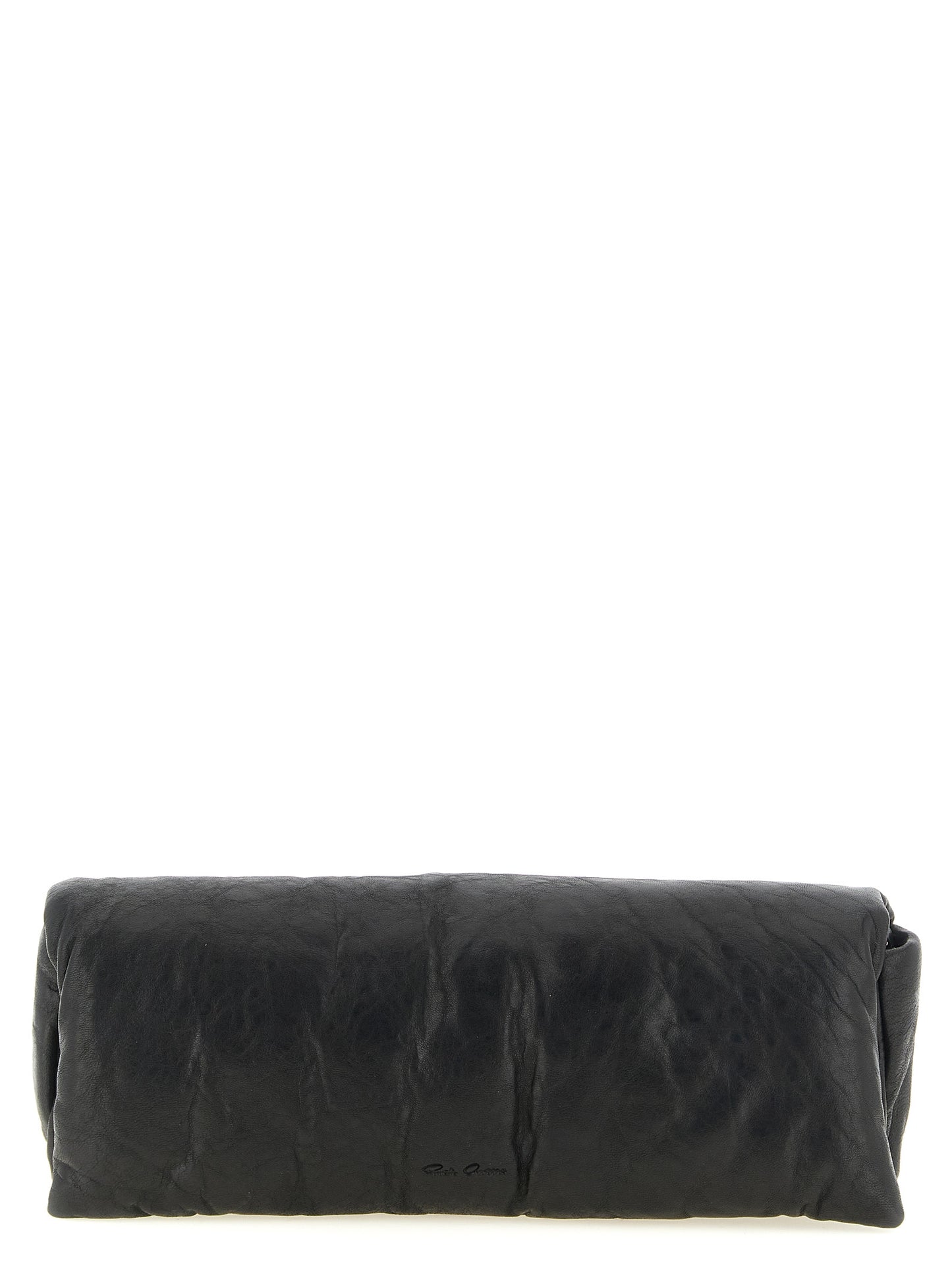 Black Lamb Leather Clutch Bag