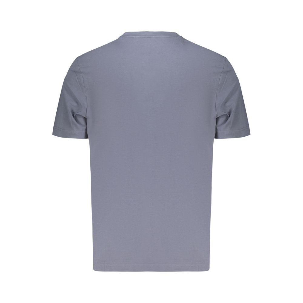 Blu Cotton Uomo T-Shirt
