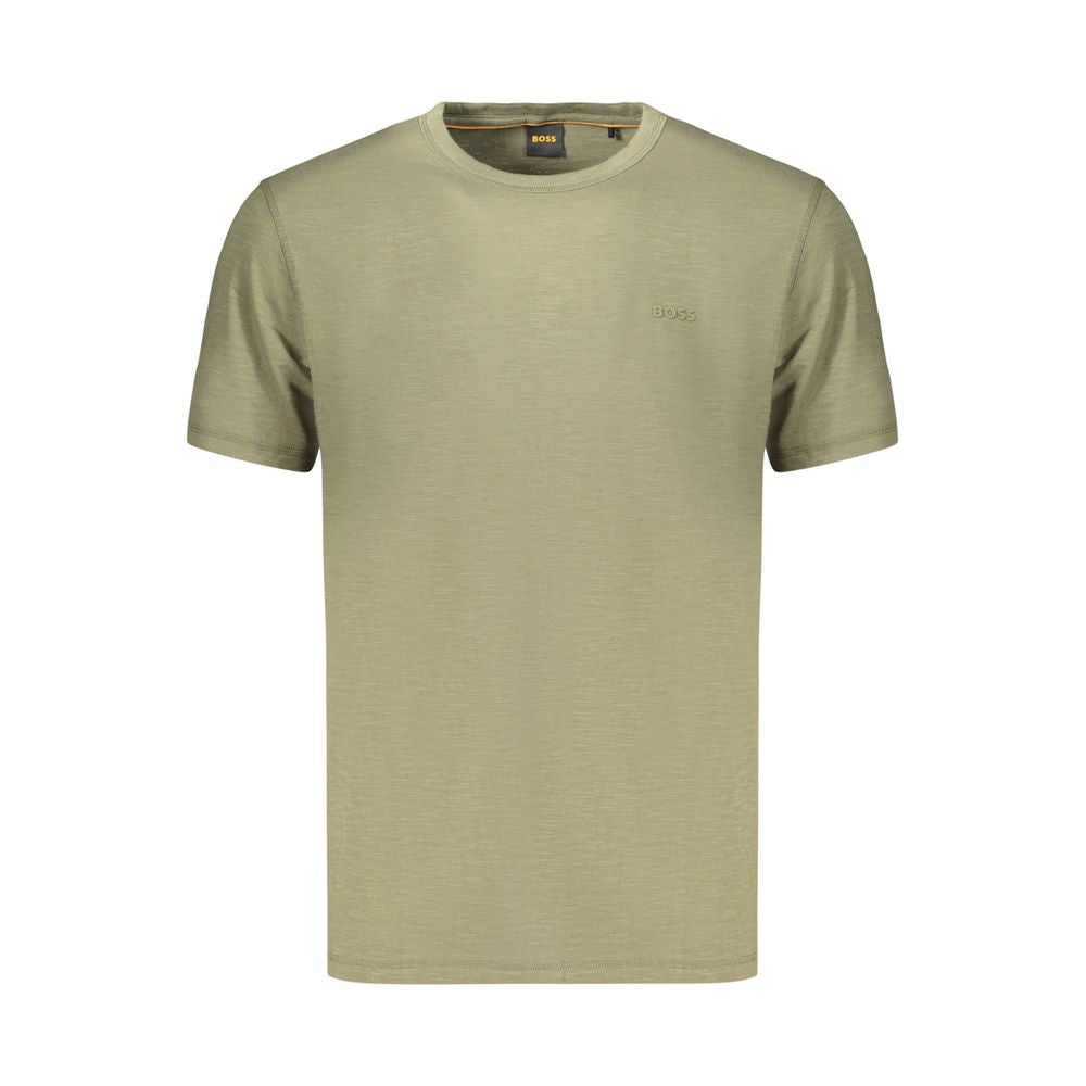 Green Cotton Men's T-Shirt