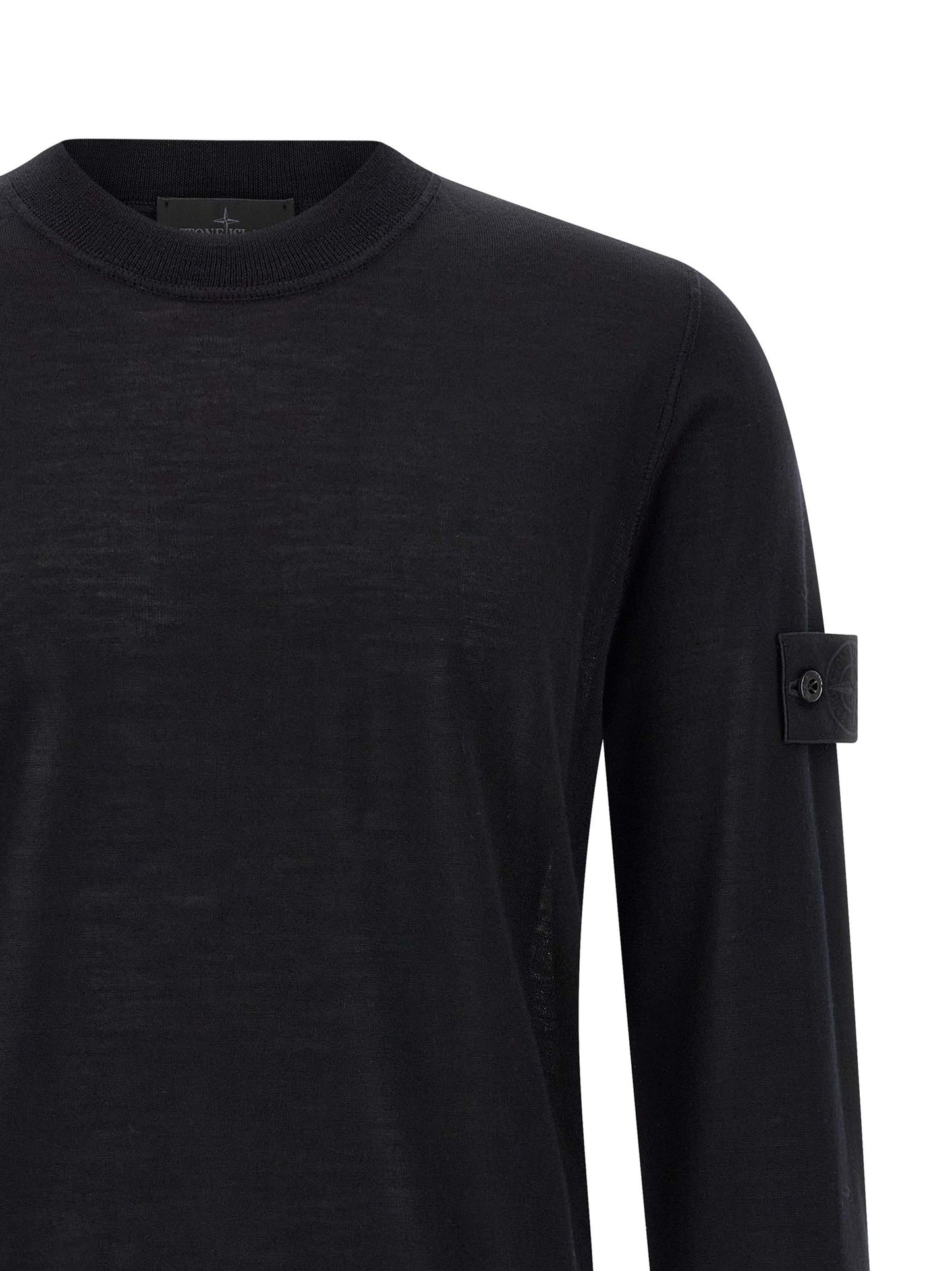 Black Virgin Wool Cardigan
