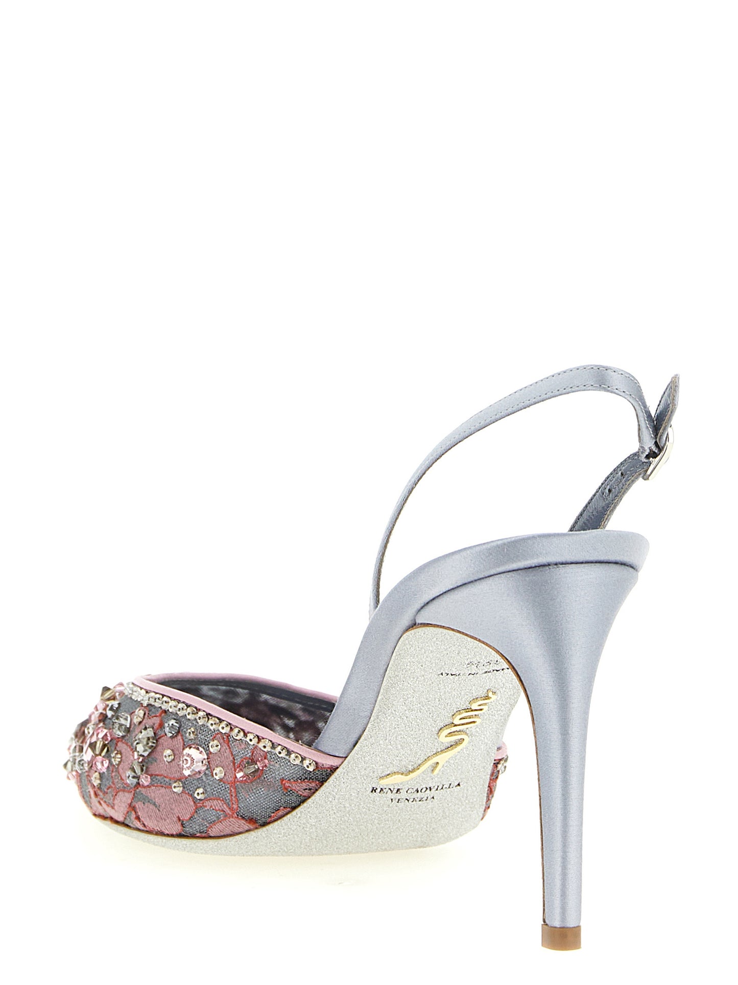 Multicolor Glass High Heel Pumps