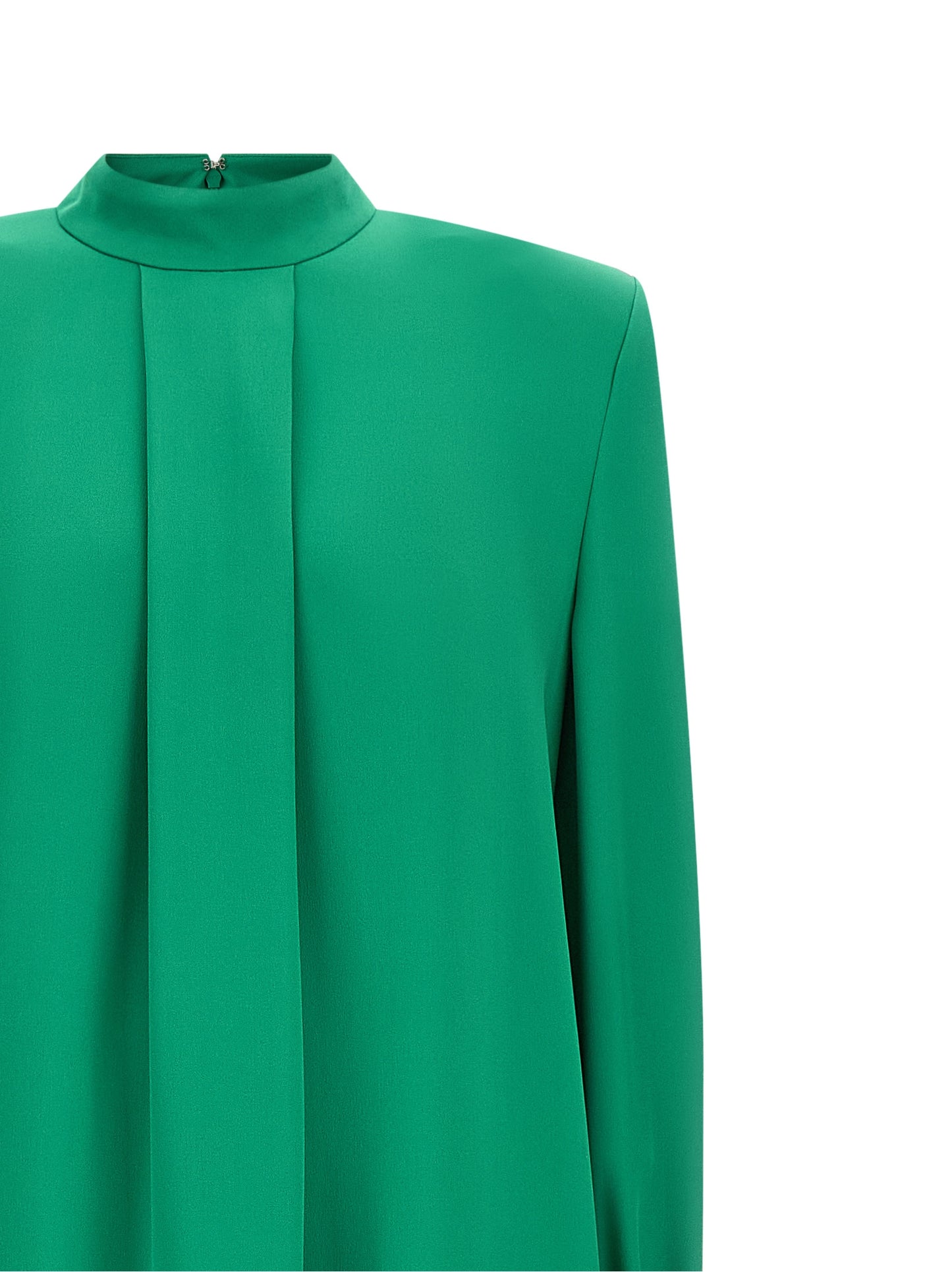 Bicolor Silk Long Dress