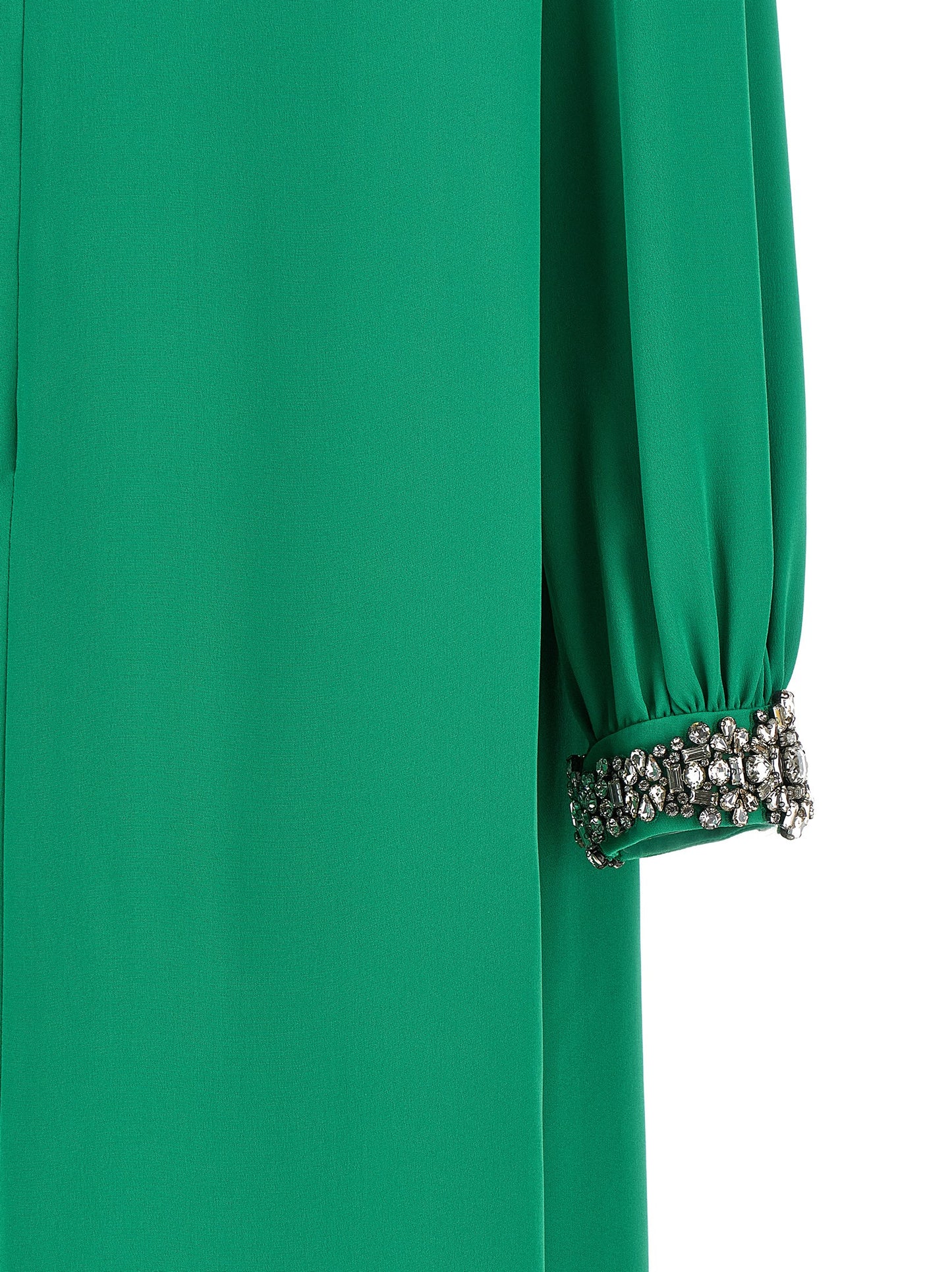 Bicolor Silk Long Dress