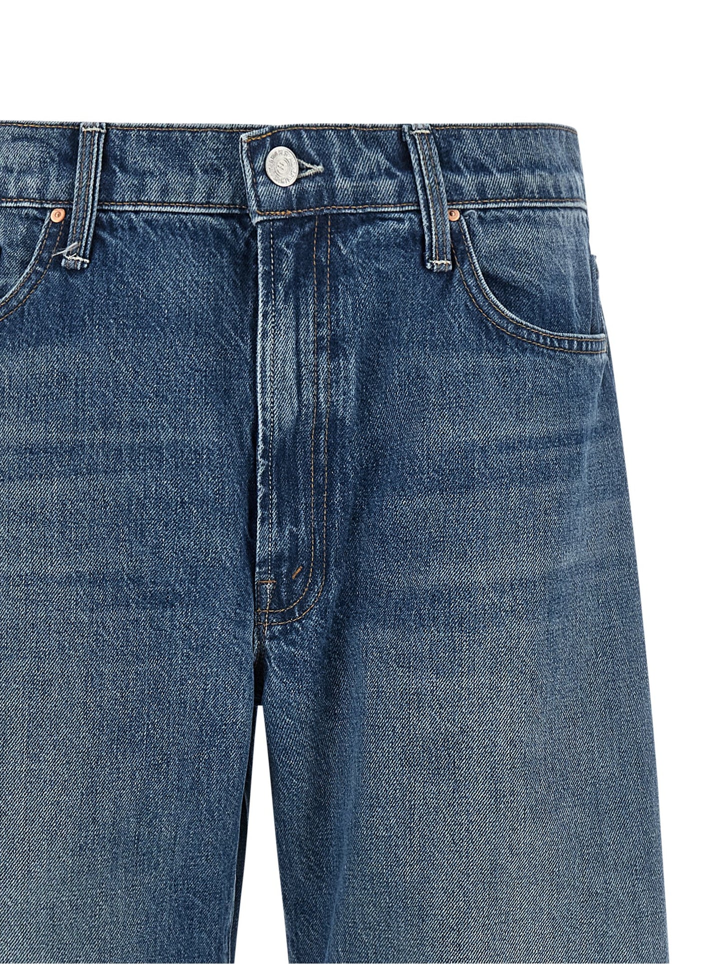 Blue Cotton Relaxed Fit Jeans