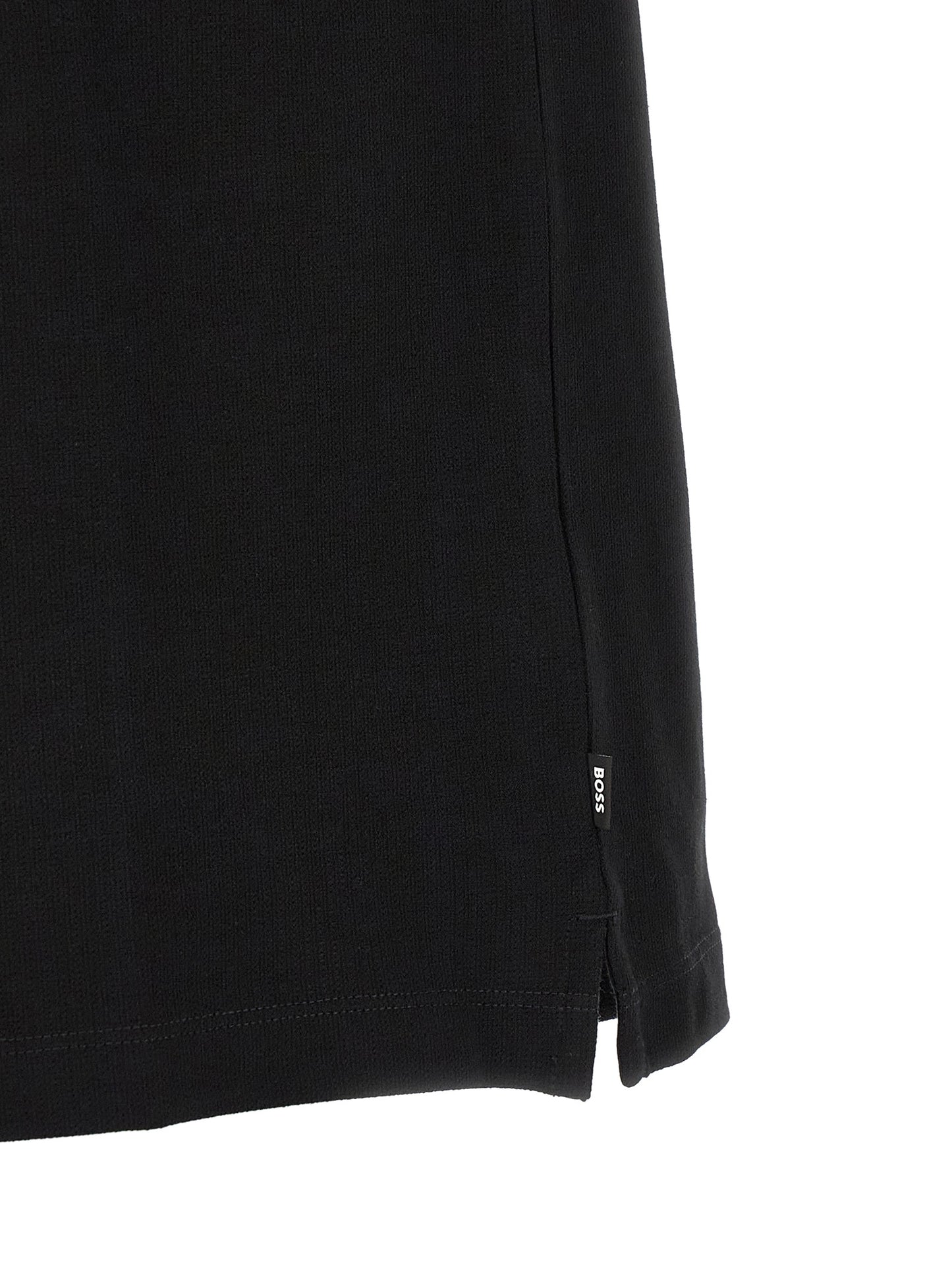 Black Cotton Polo Shirt