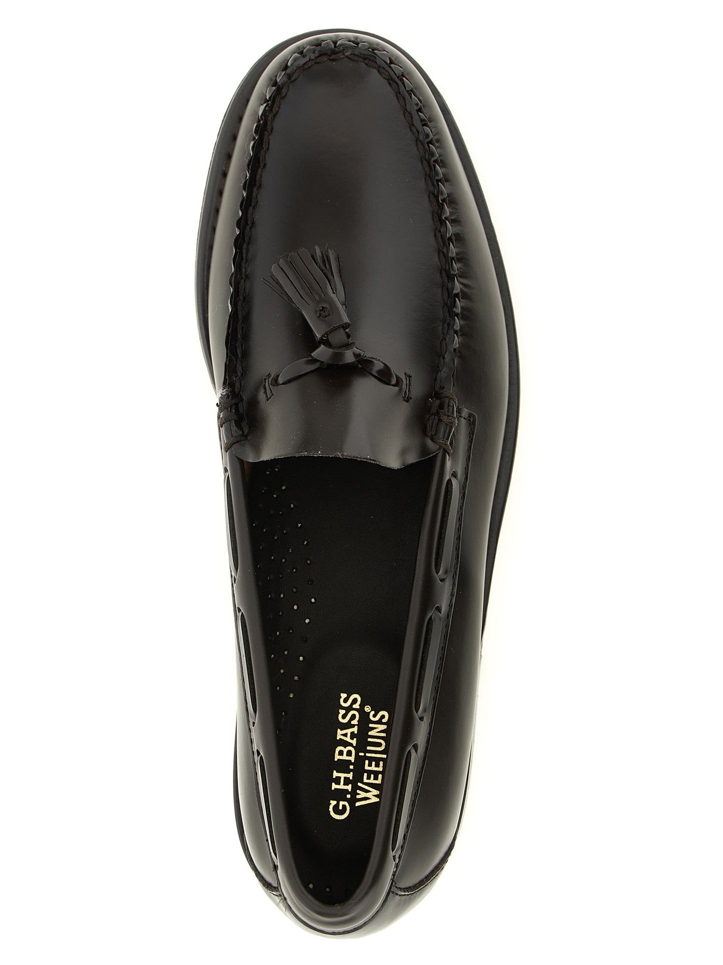 Brown Cowhide Slip-On Loafers