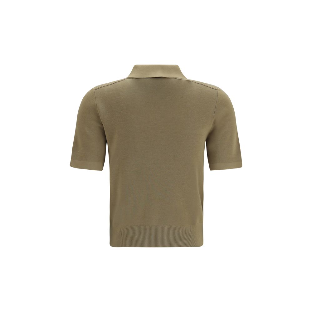 Bicolor Wool Oves Aries Polo Shirt