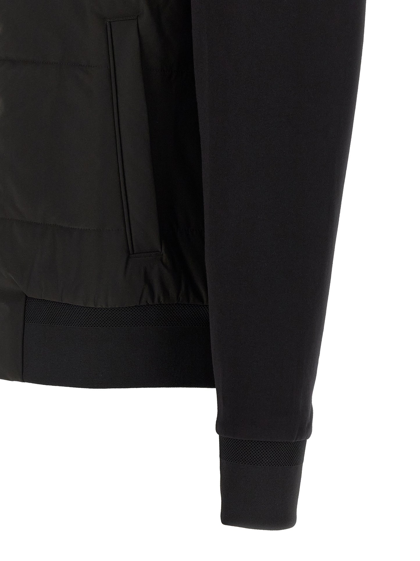 Black Cotton Sweatshirt