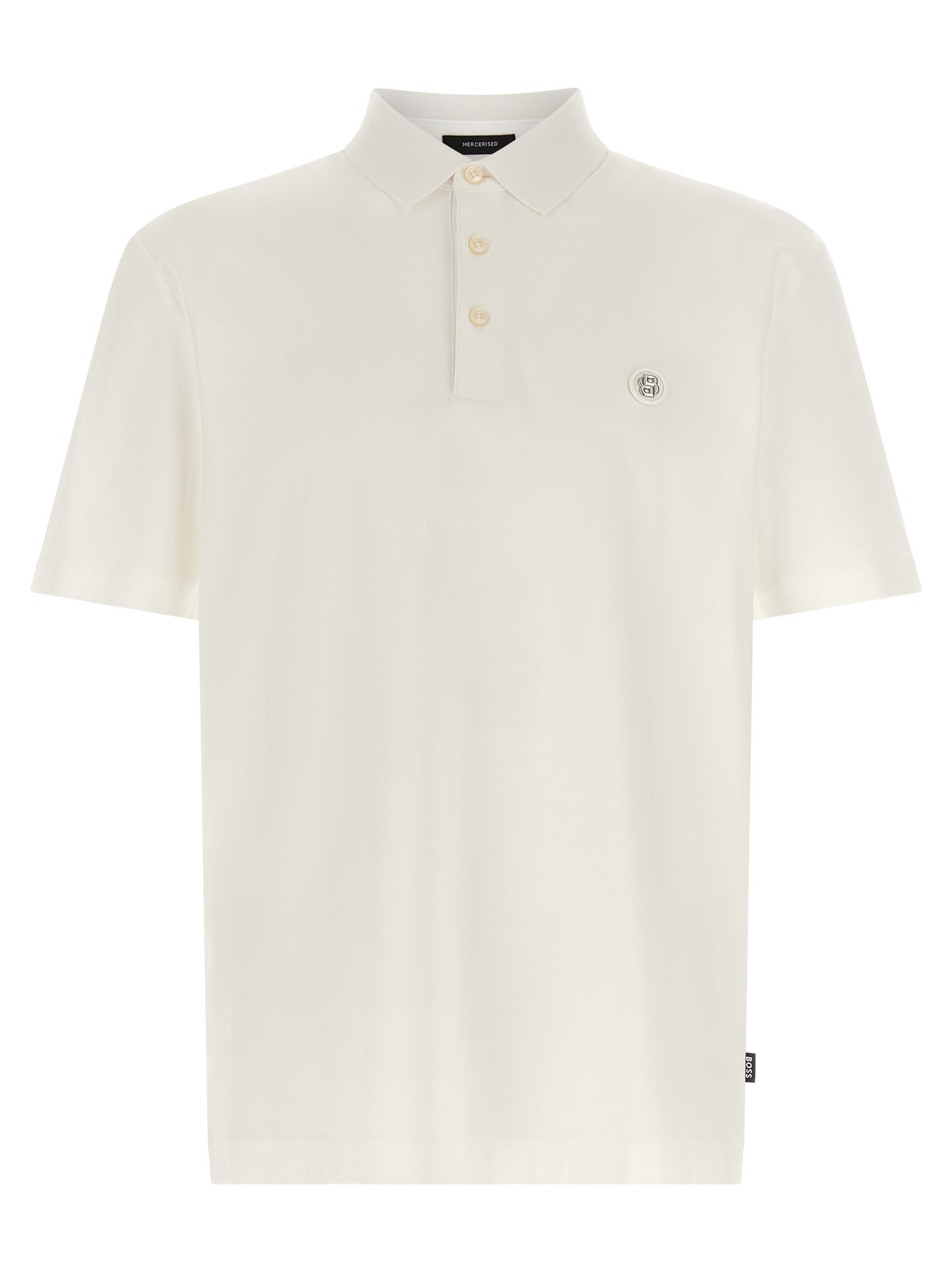 White Cotton Polo Shirt