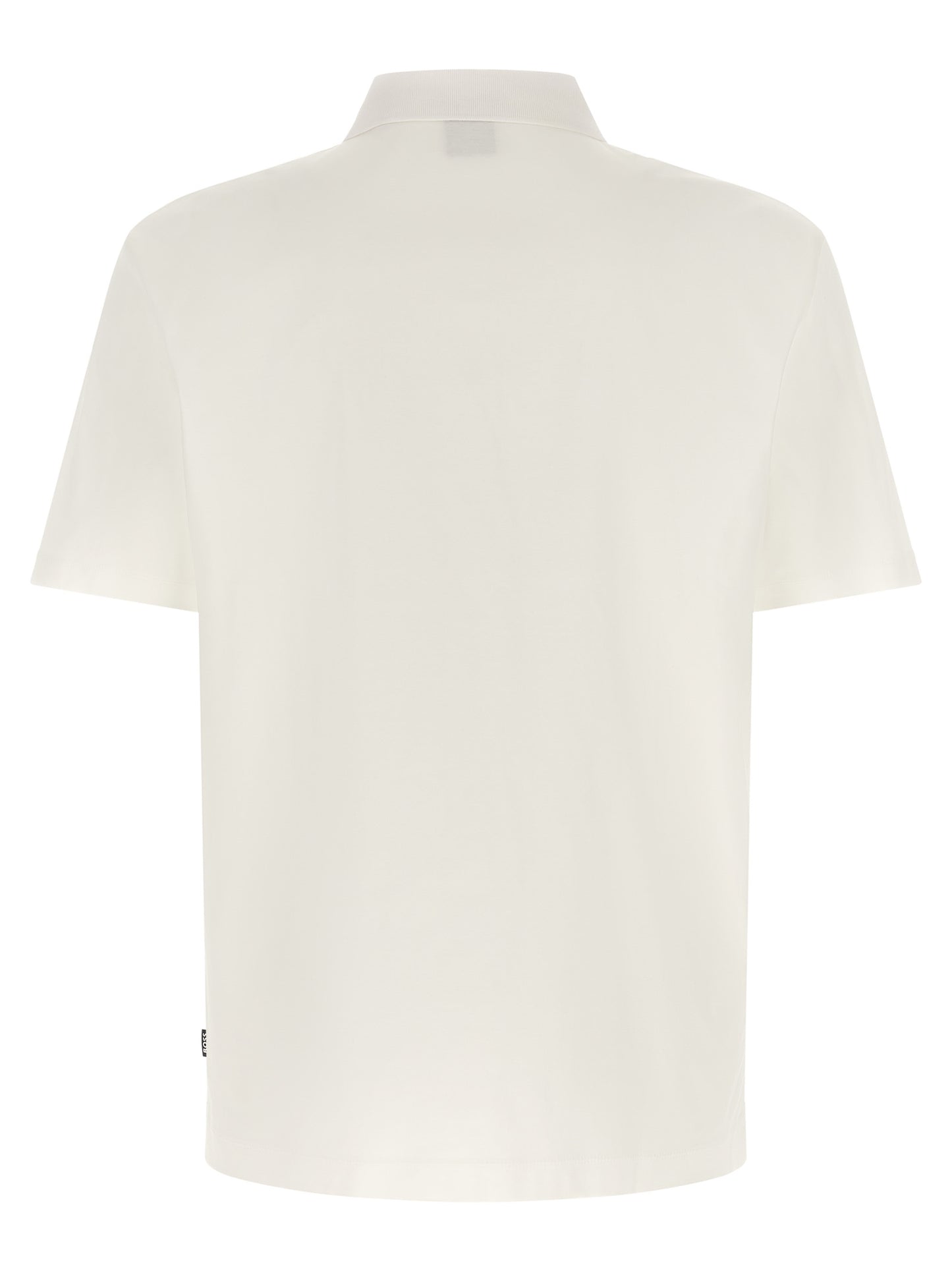 White Cotton Polo Shirt