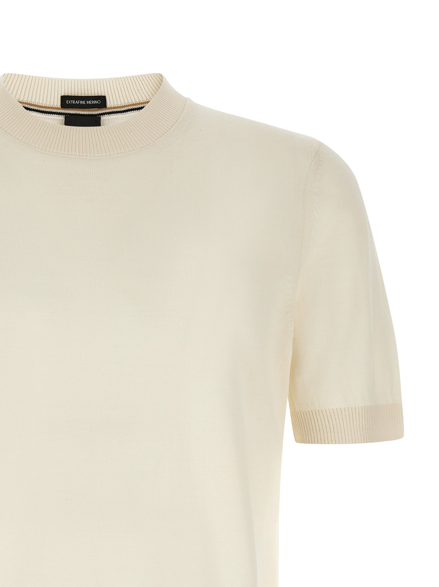 White Virgin Wool T-Shirt