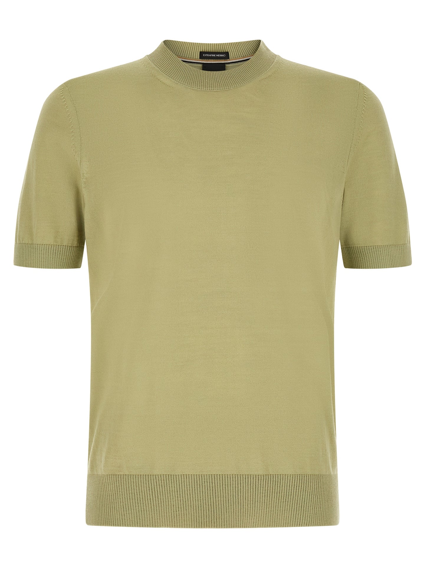 Bicolor Virgin Wool T-Shirt