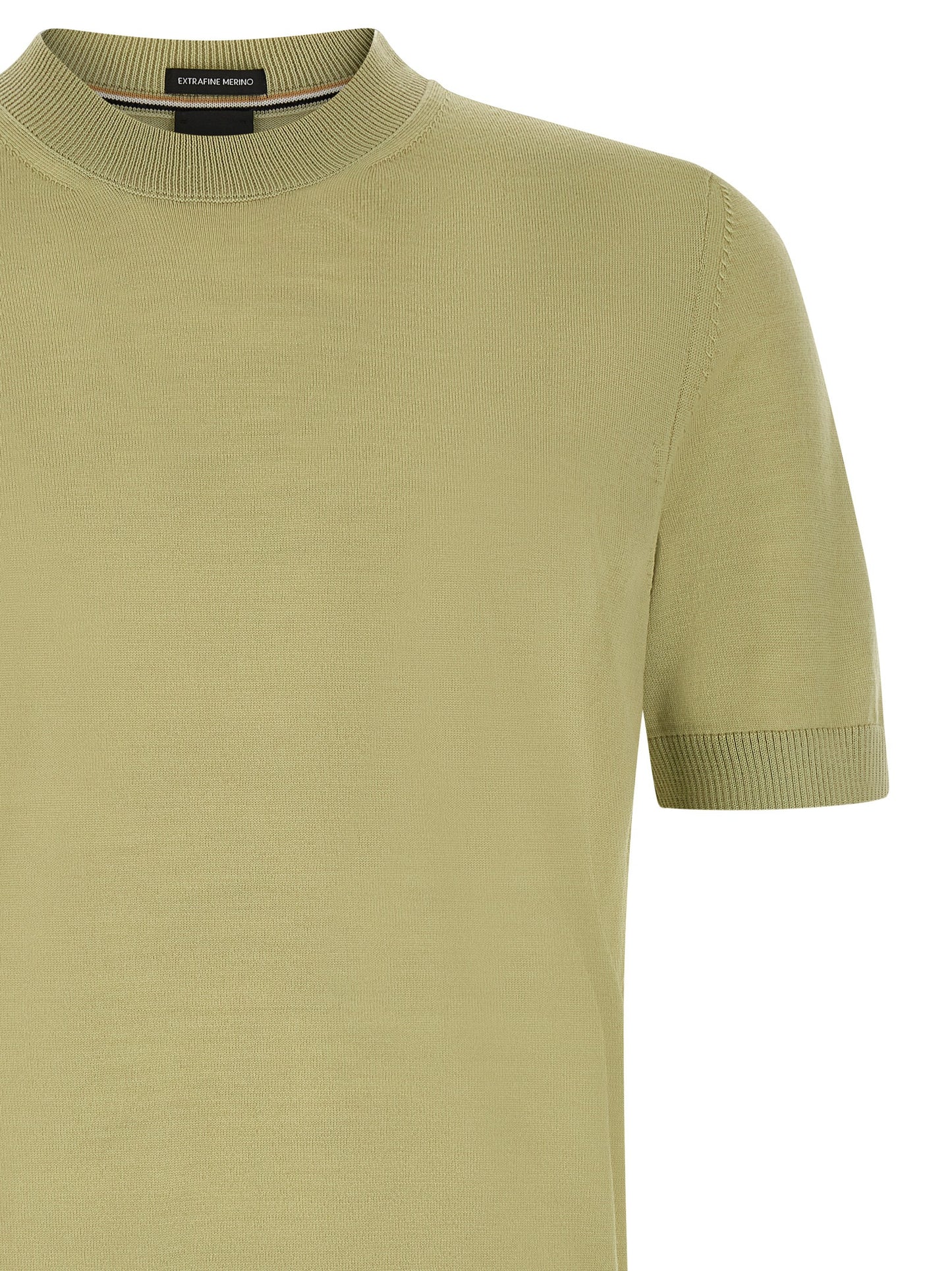 Bicolor Virgin Wool T-Shirt