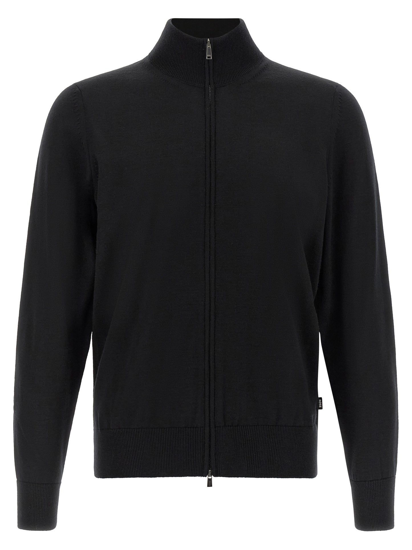 Black Virgin Wool Cardigan