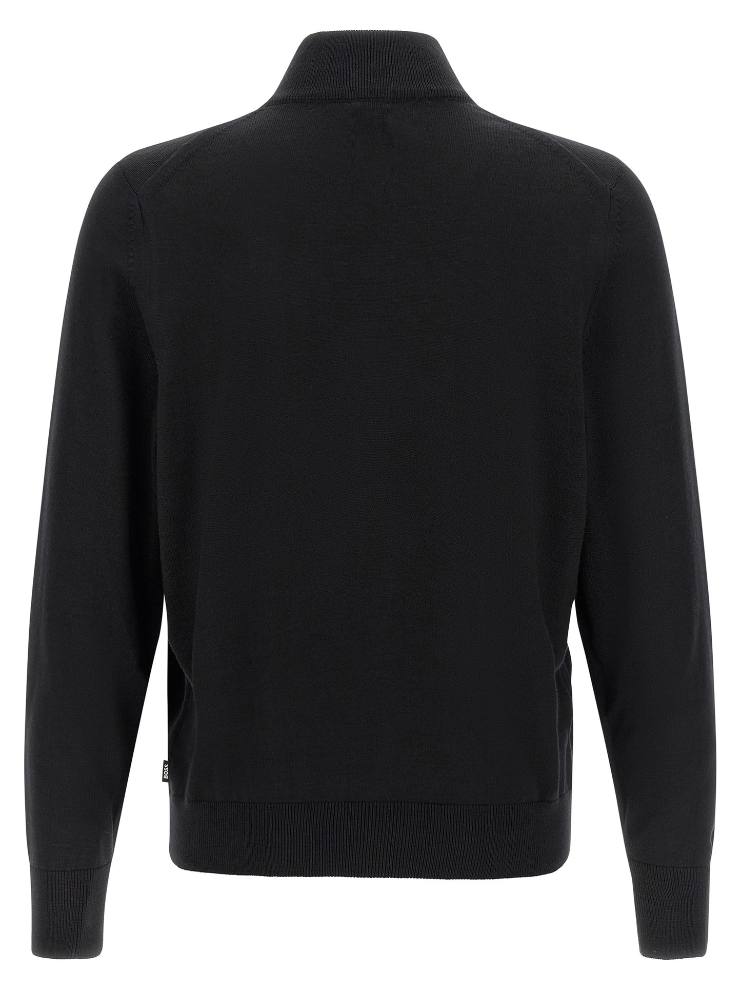 Black Virgin Wool Cardigan
