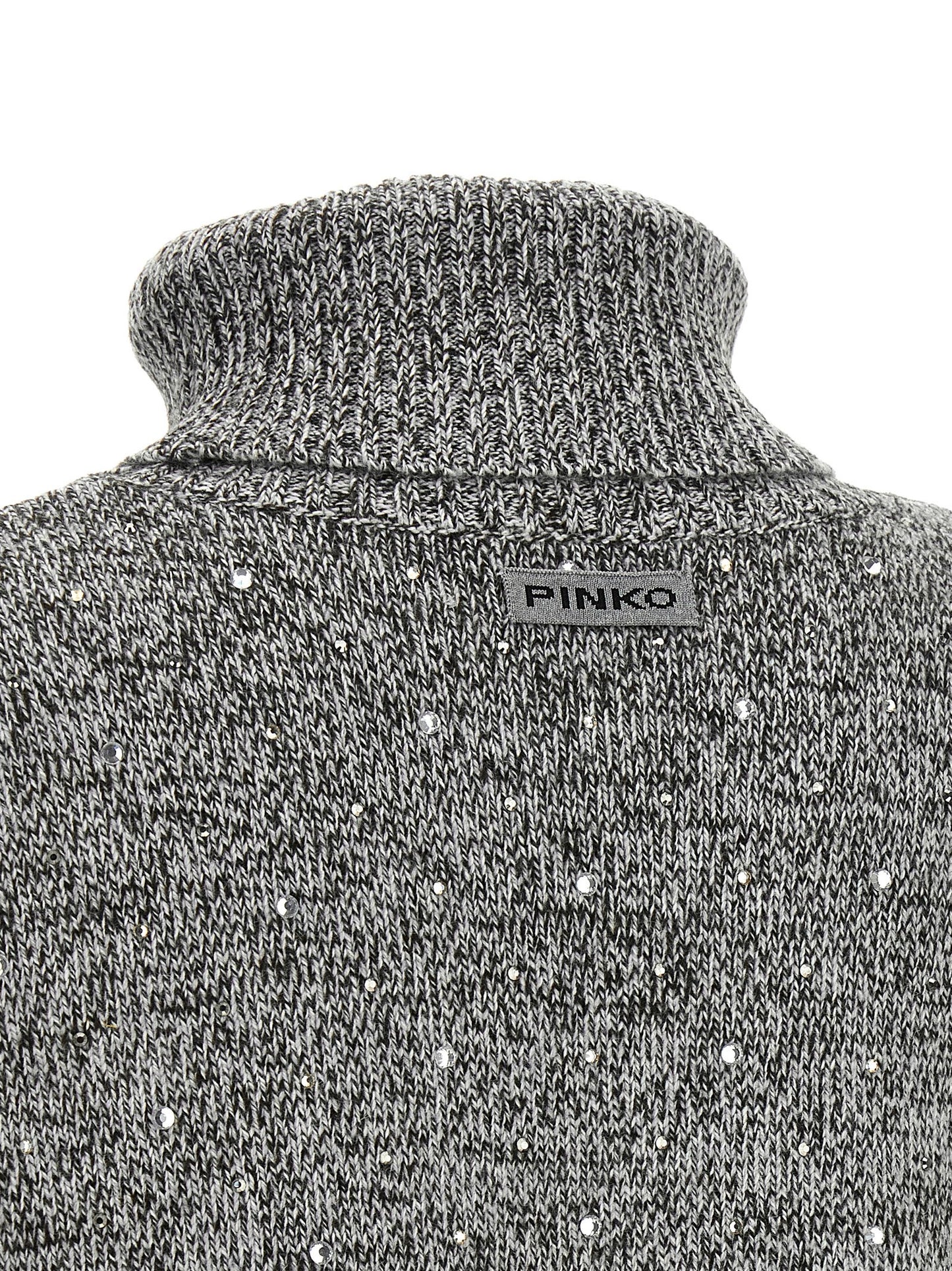 Gray Polyester Cardigan