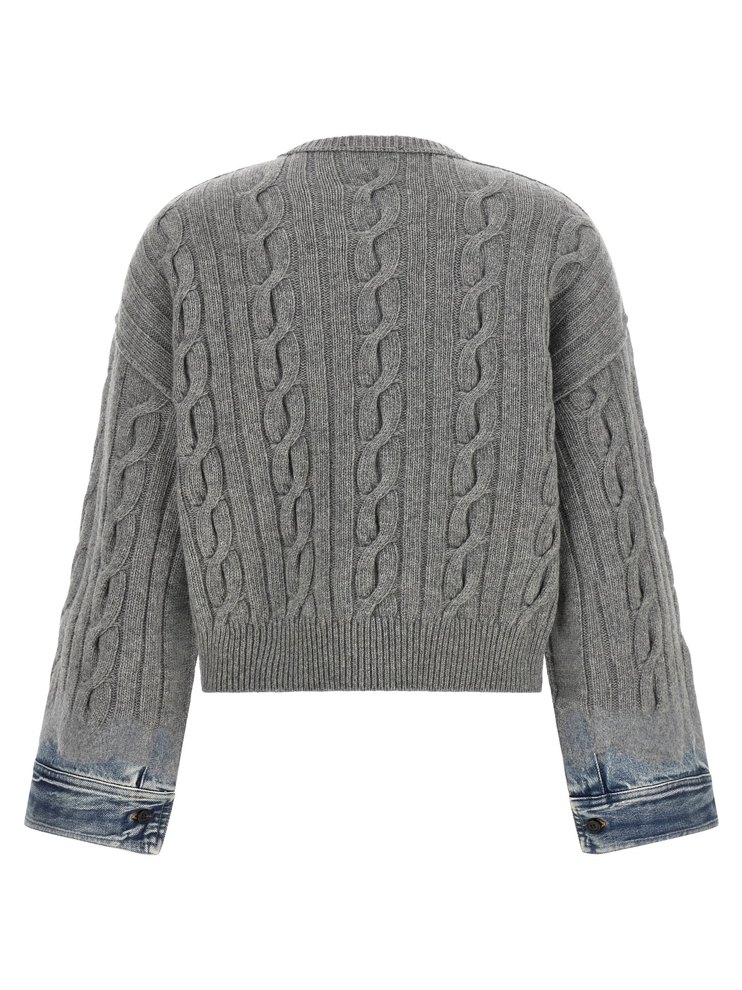 Gray Cotton Cardigan