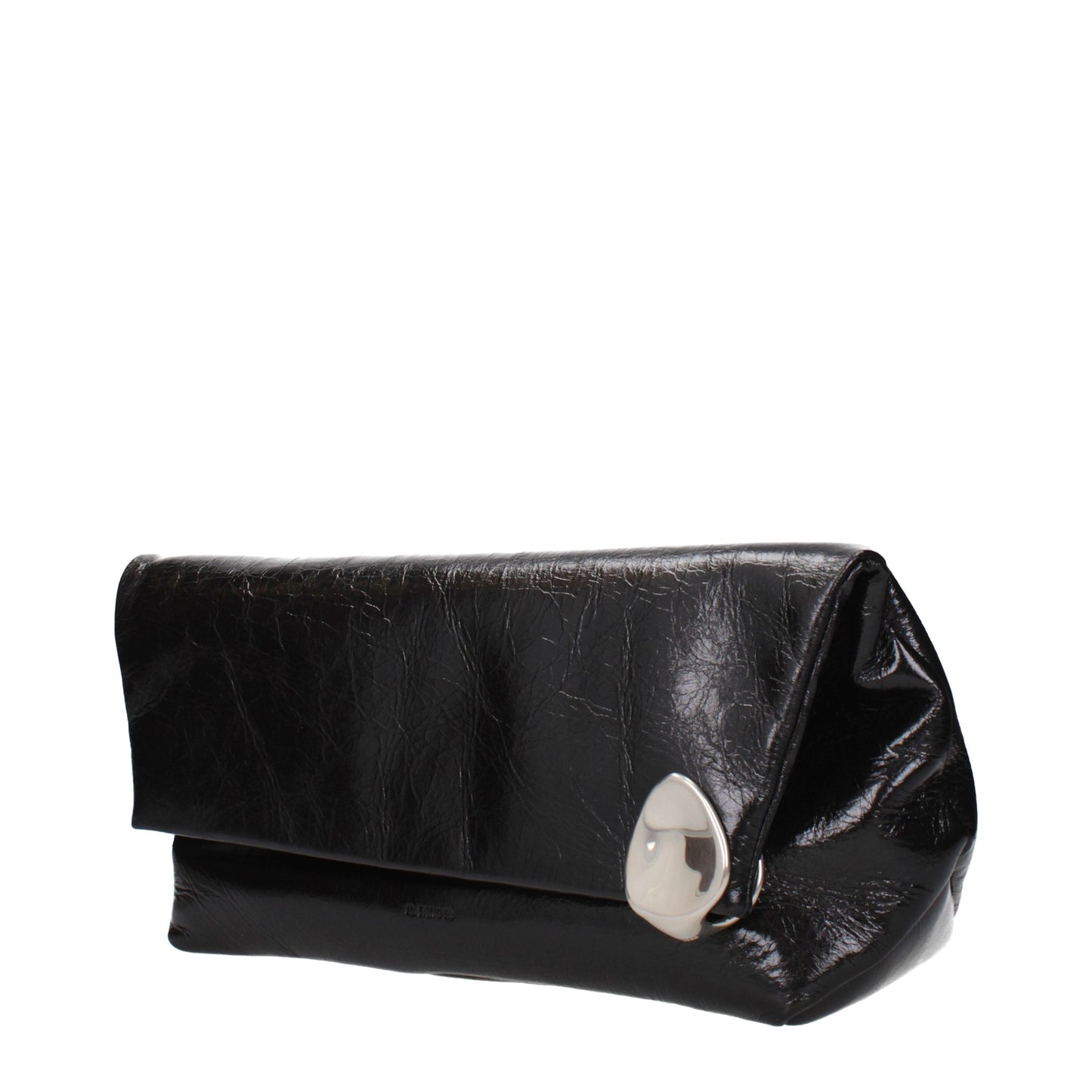 Black Leather Clutch Bag