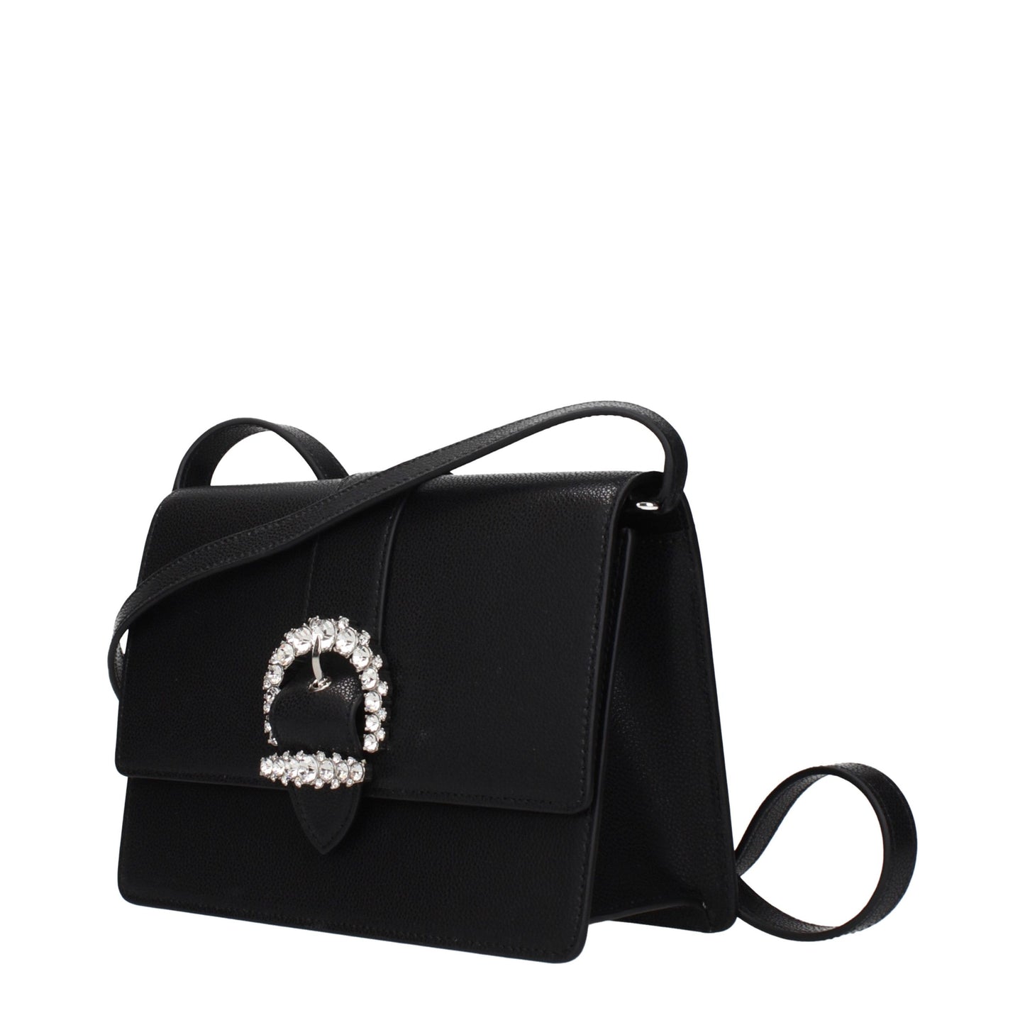 Black Leather Crossbody Bag
