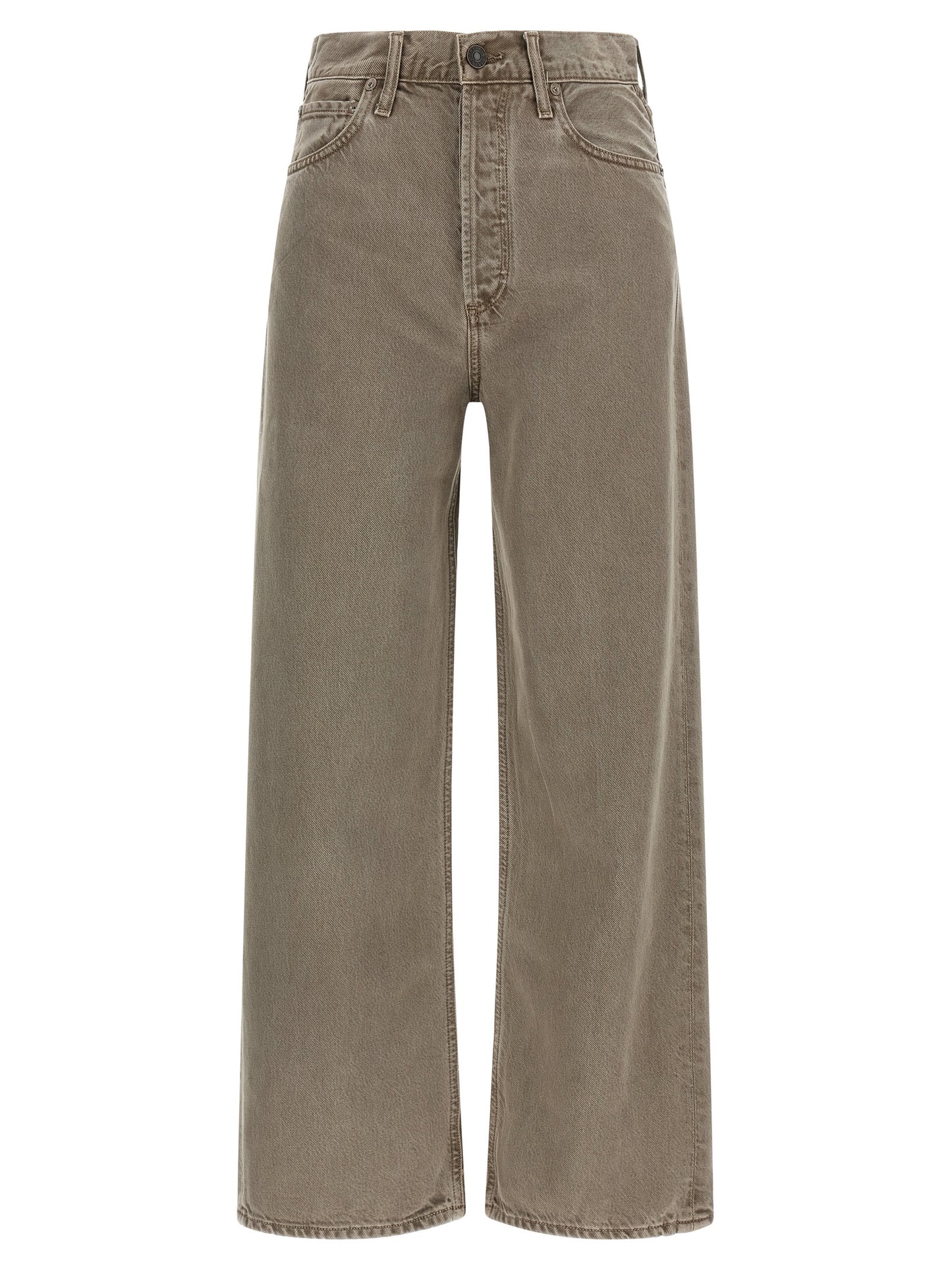 Brown Lyocell Relaxed Fit Jeans
