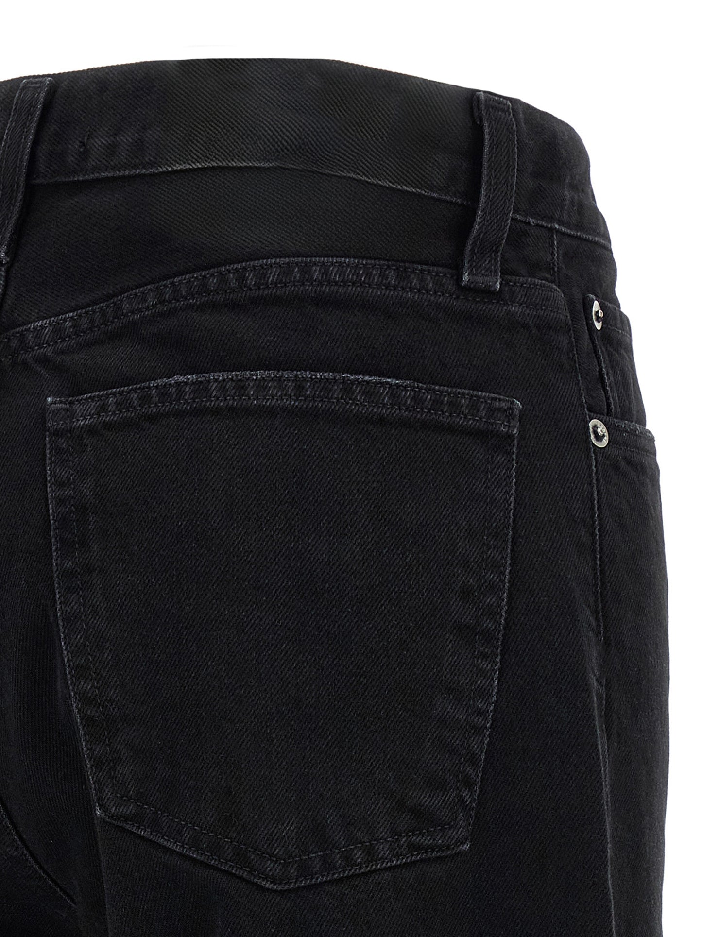 Black Cotton Relaxed Fit Jeans