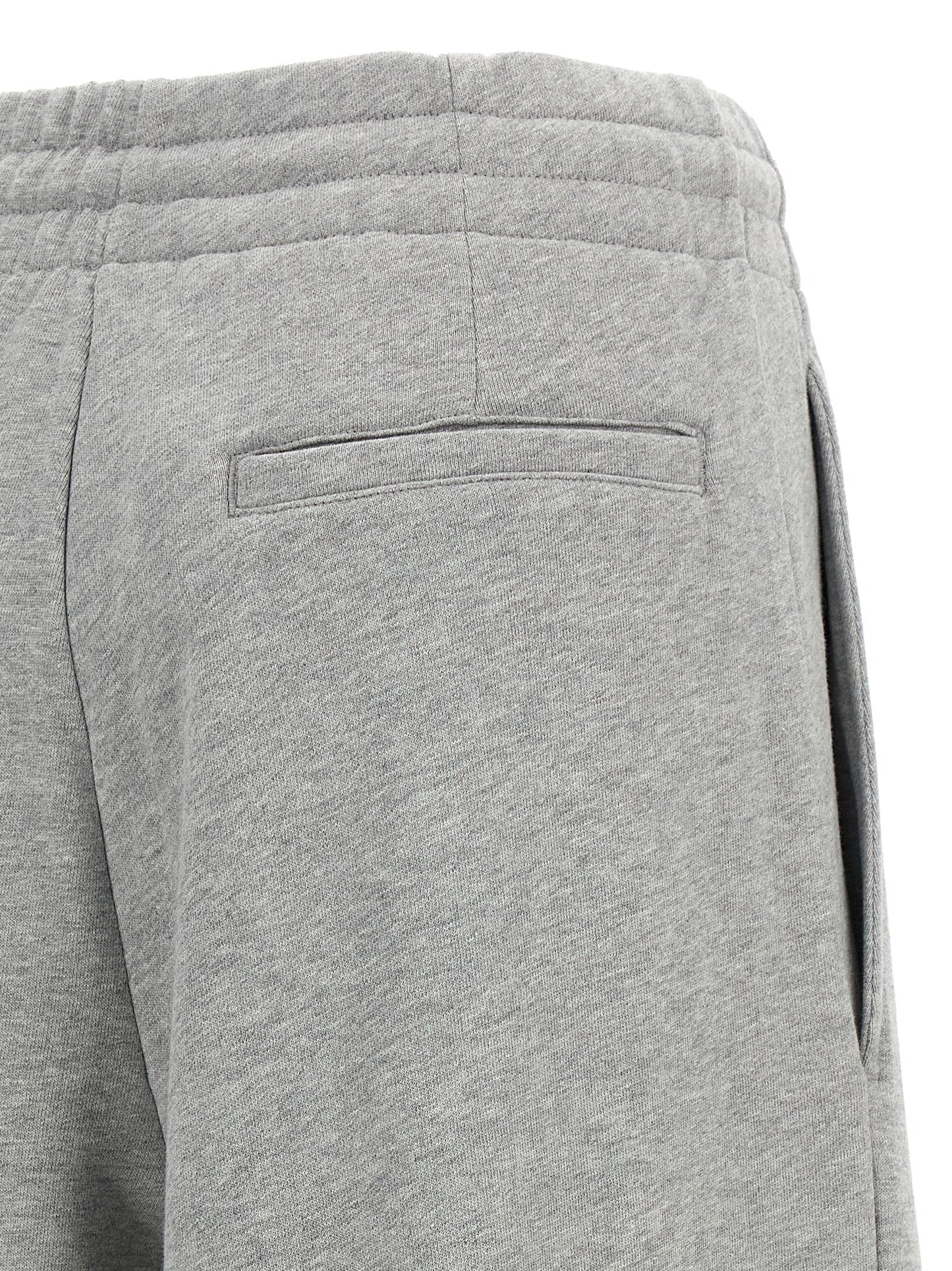 Gray Cotton Casual Pants