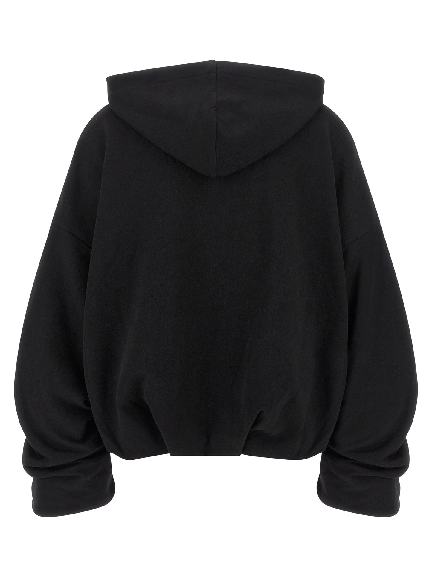 Black Cotton Hoodie