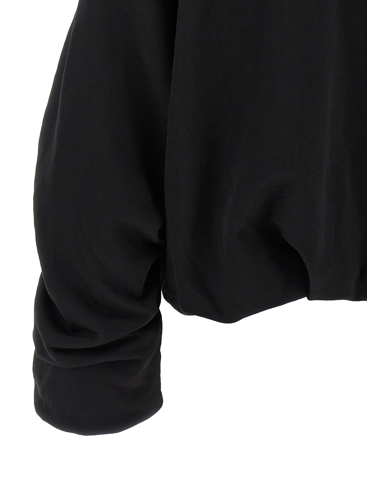 Black Cotton Hoodie