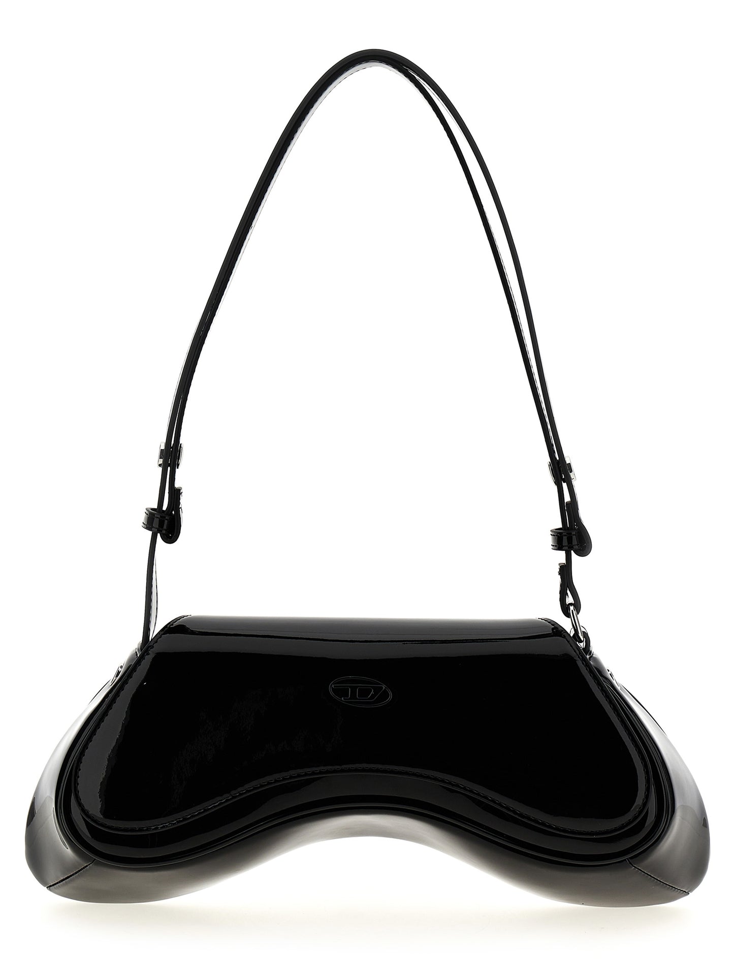 Black Polyethylene Shoulder Bag