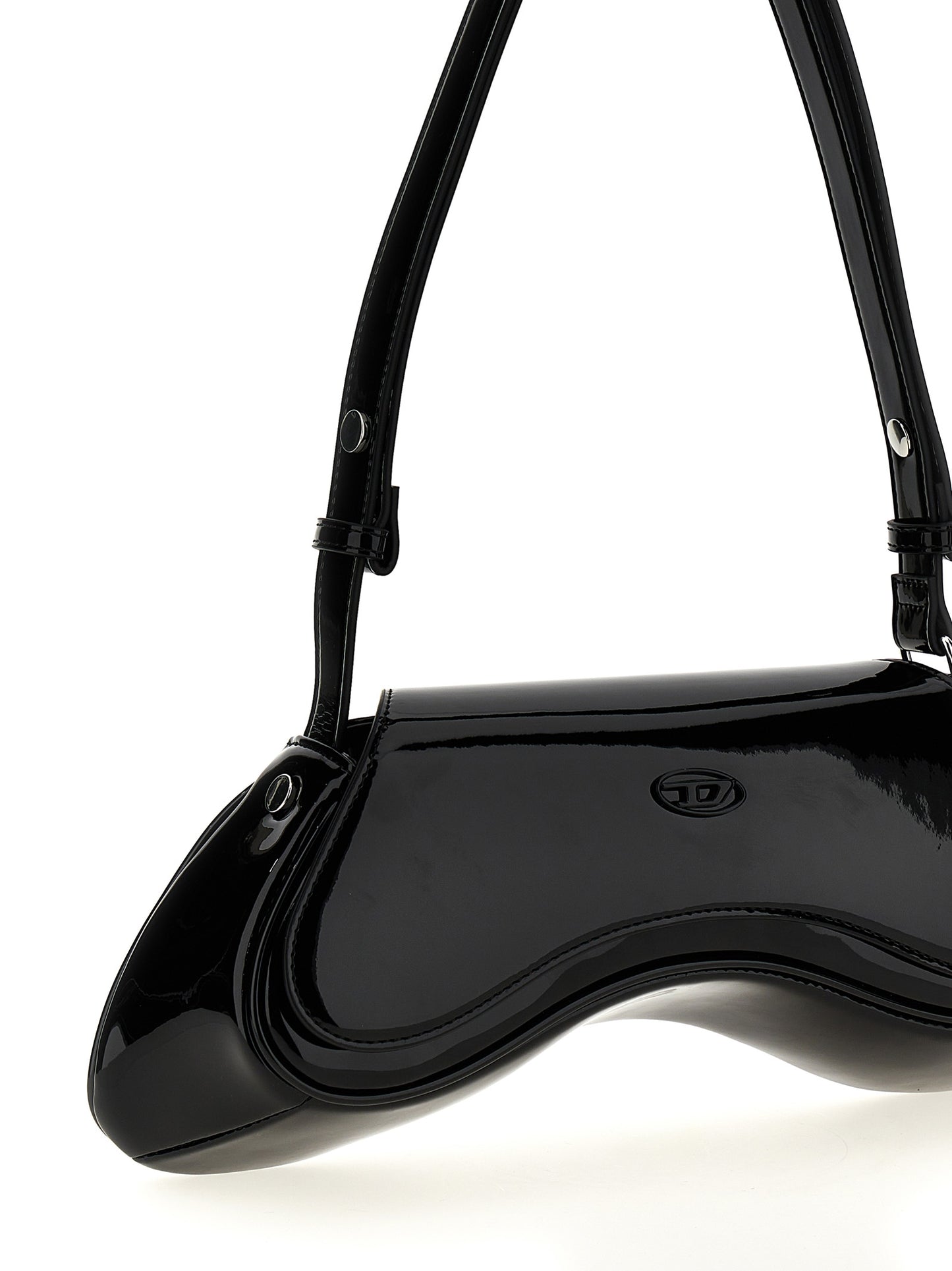 Black Polyethylene Shoulder Bag