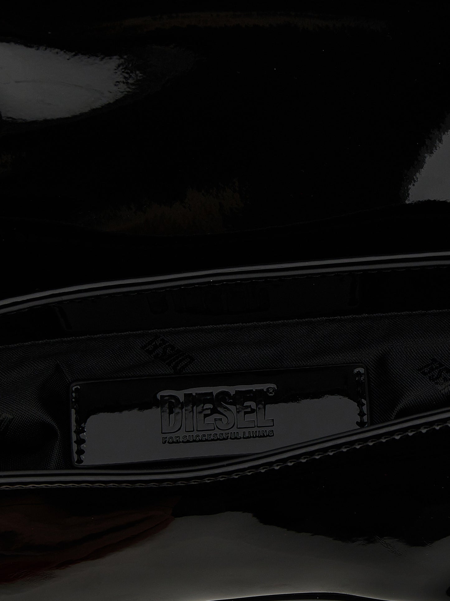 Black Polyethylene Shoulder Bag