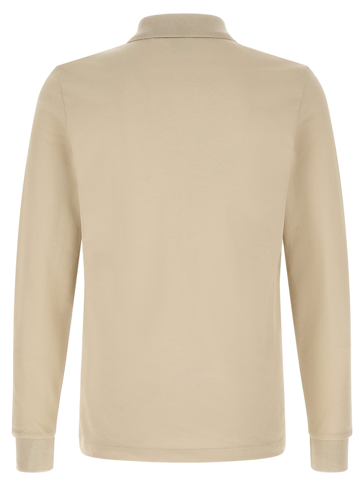 Beige Cotton Polo Shirt