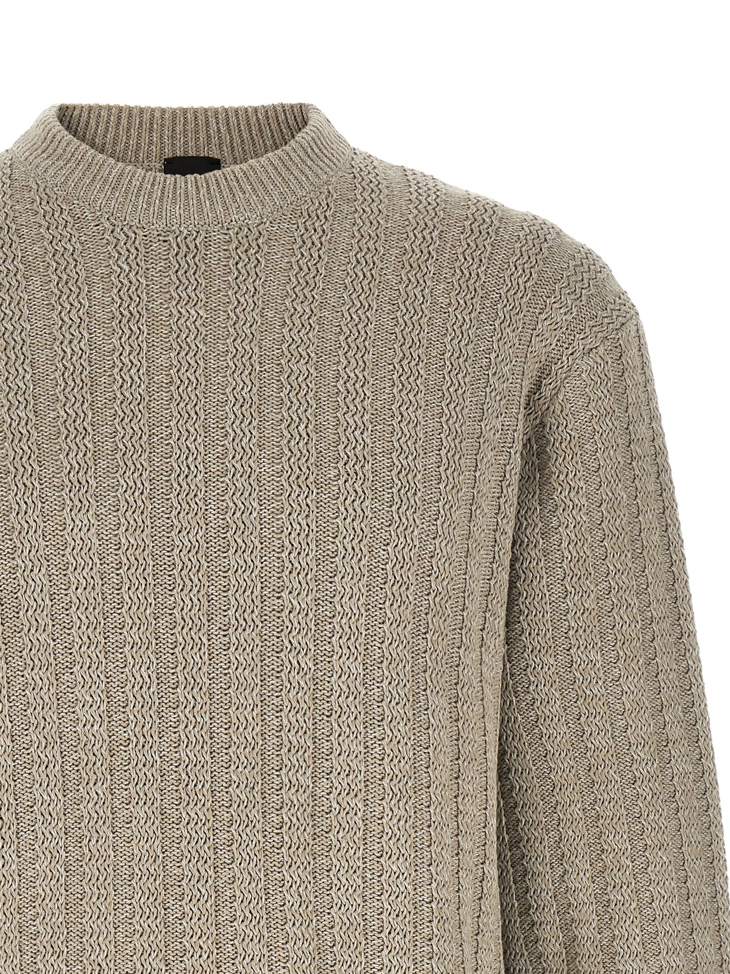 Beige Cotton Cardigan