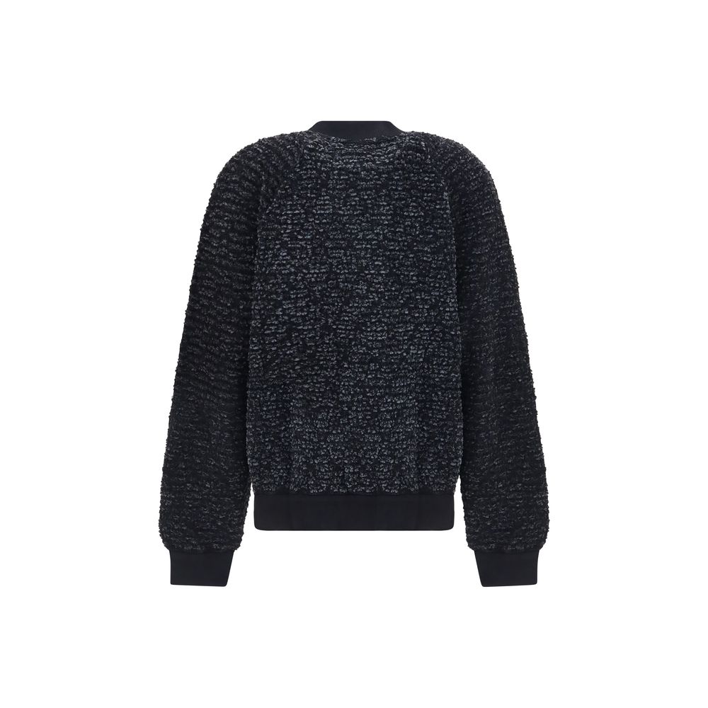 Black Viscose Bomber