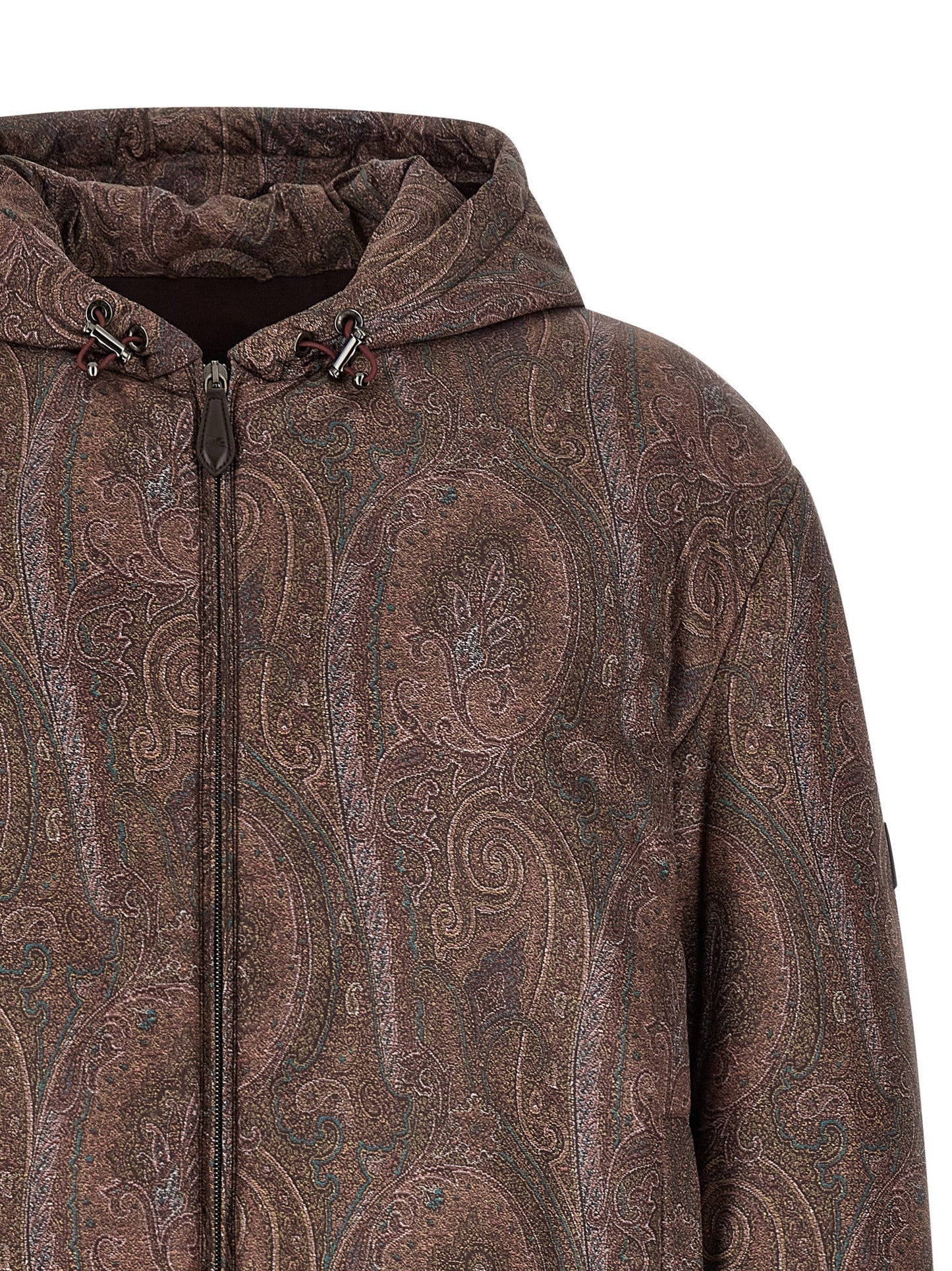 Brown Polyester Bomber