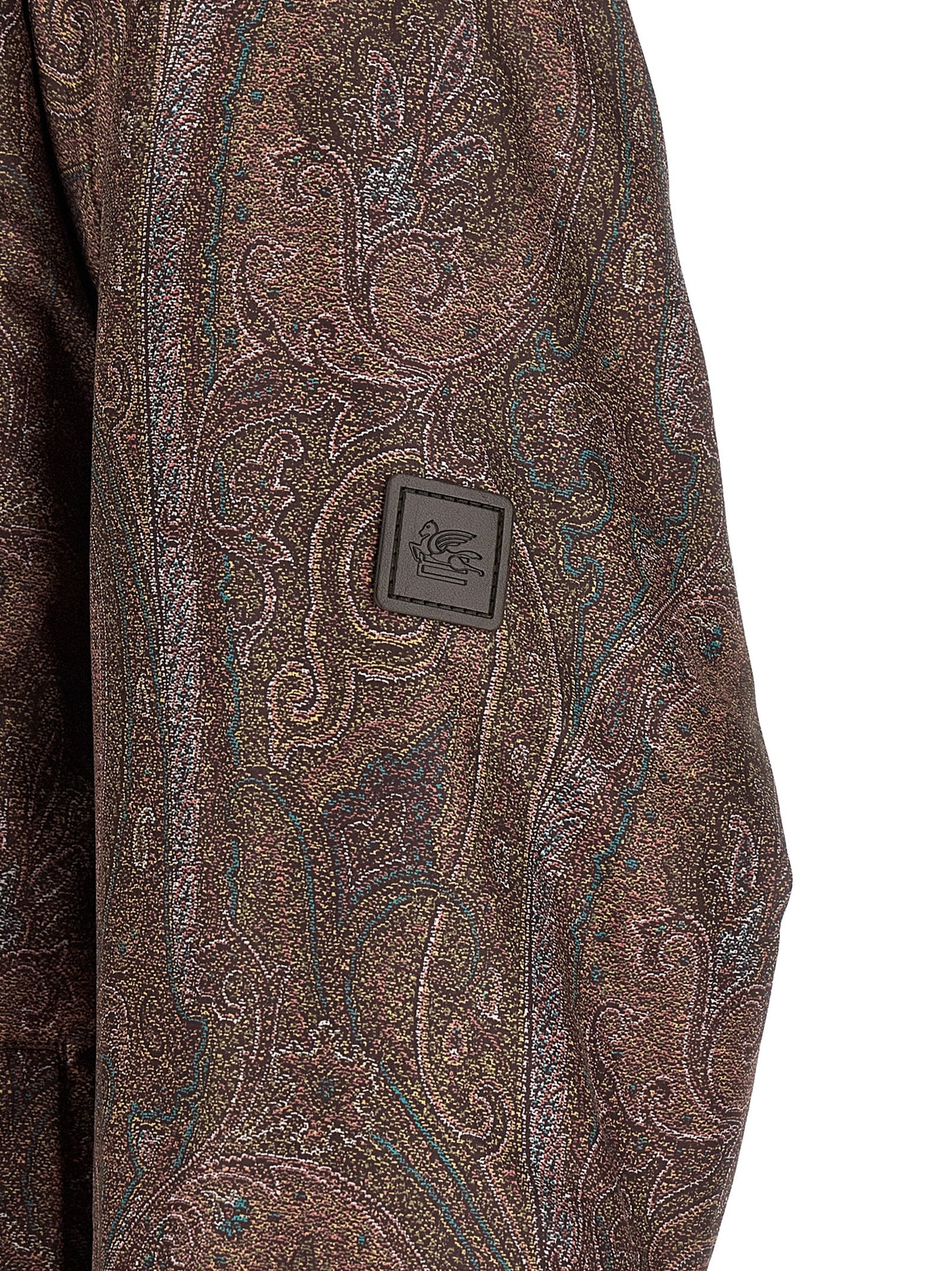 Brown Polyester Bomber