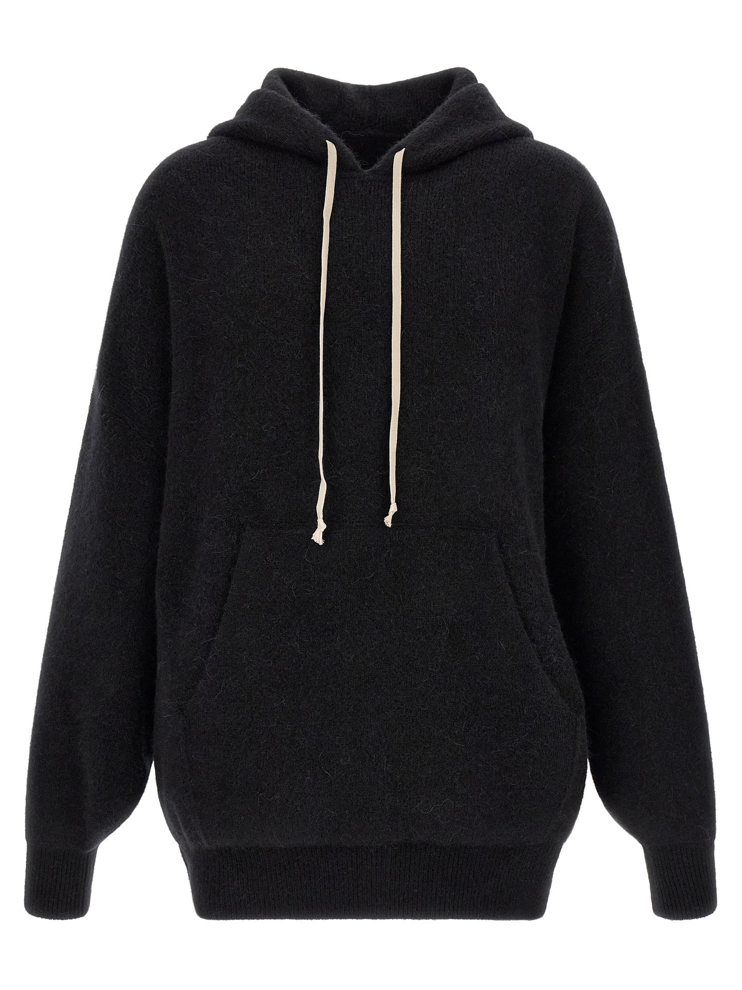 Black Marabou Sweatshirt