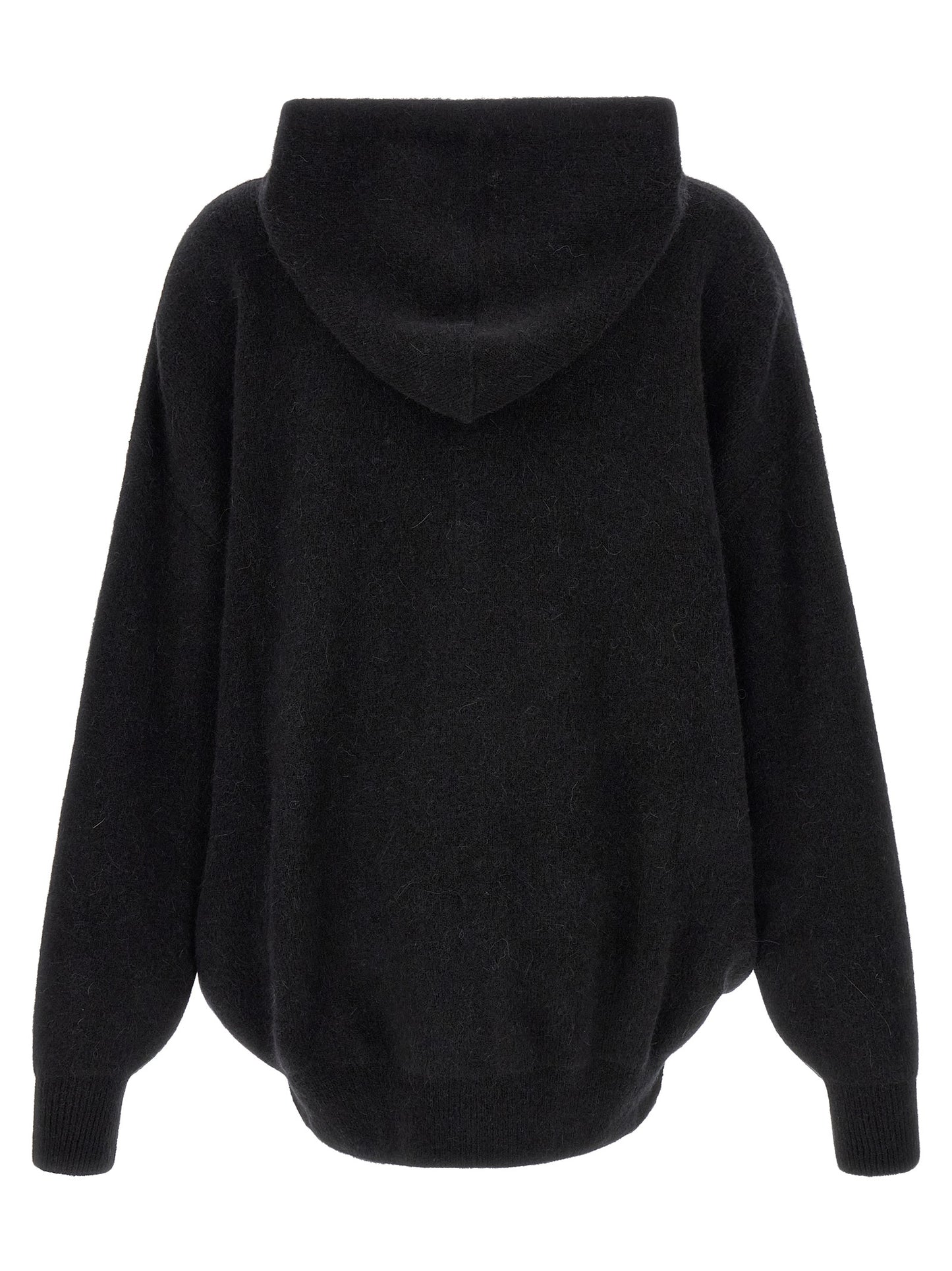 Black Marabou Sweatshirt