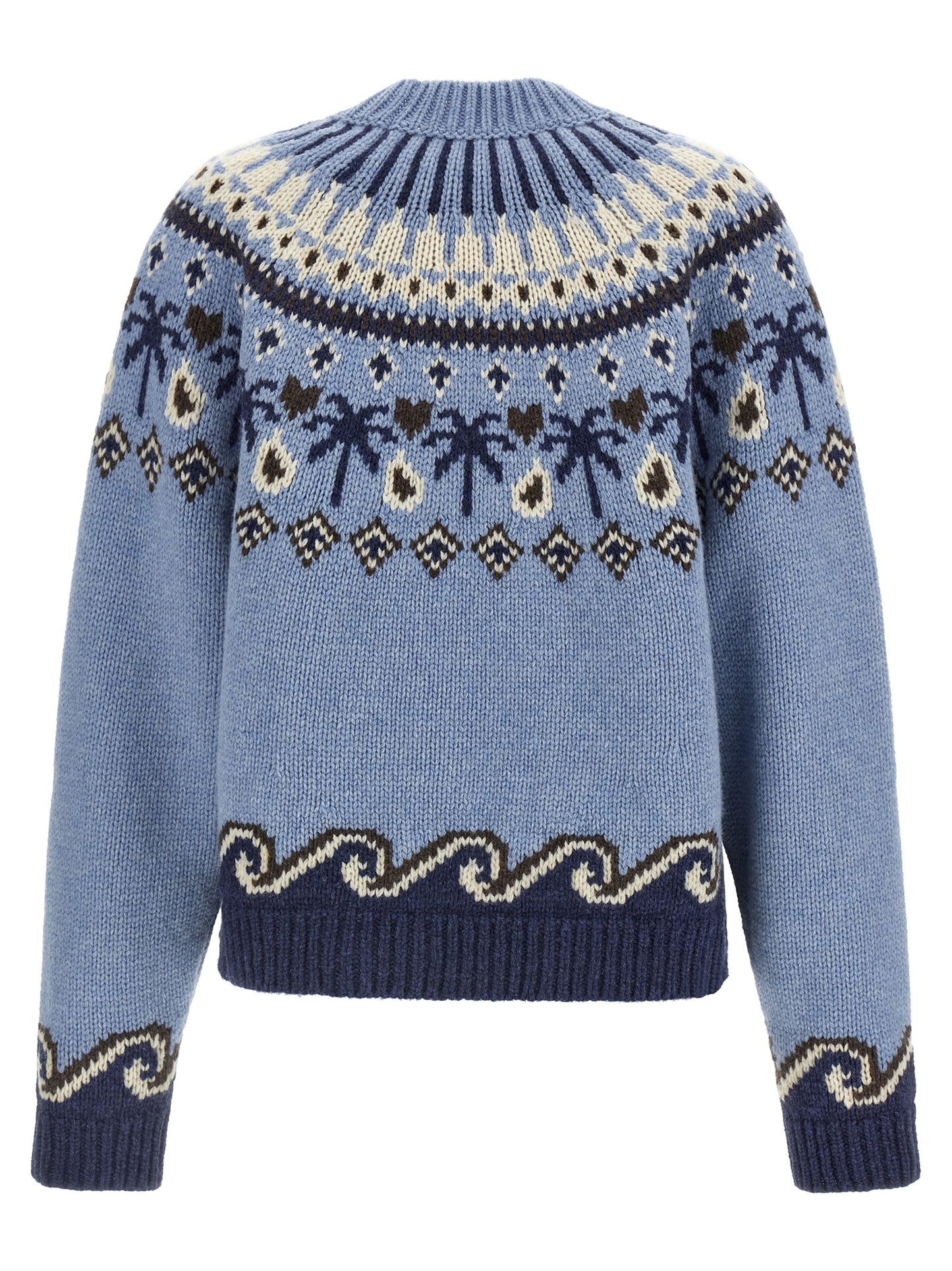 Blue Virgin Wool Cardigan
