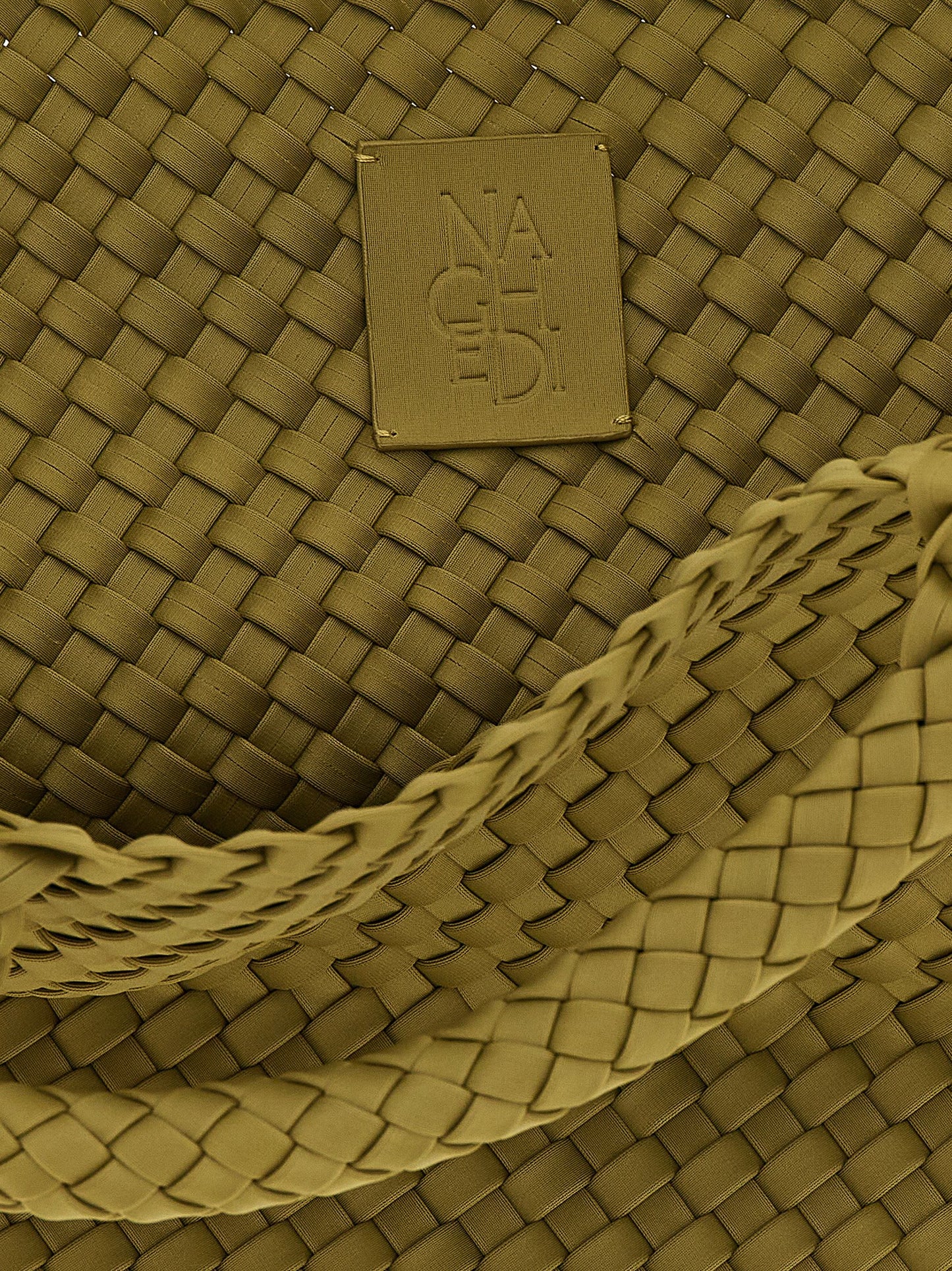 Bicolor Nylon Handbag