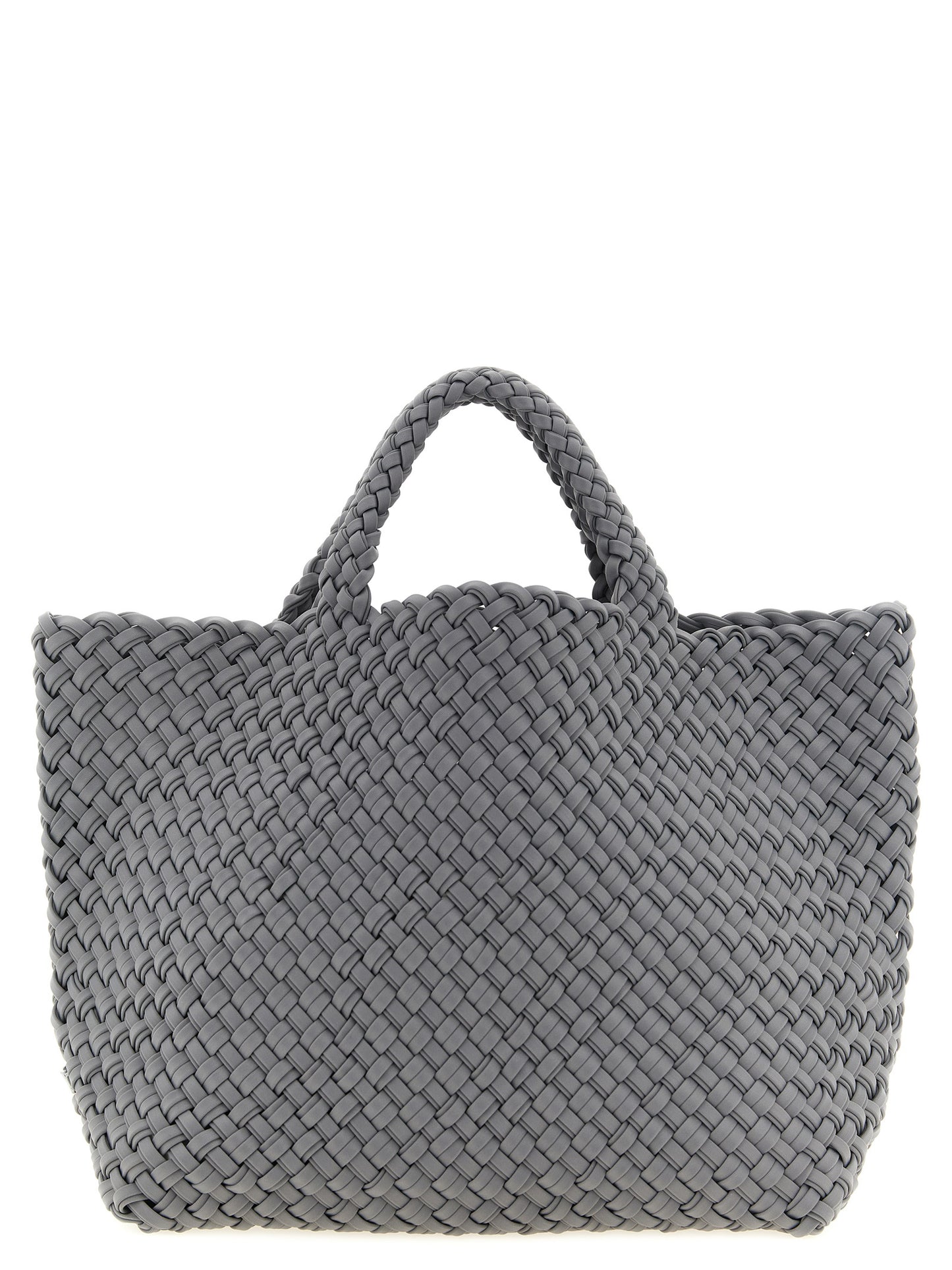 Gray Nylon Tote Bag