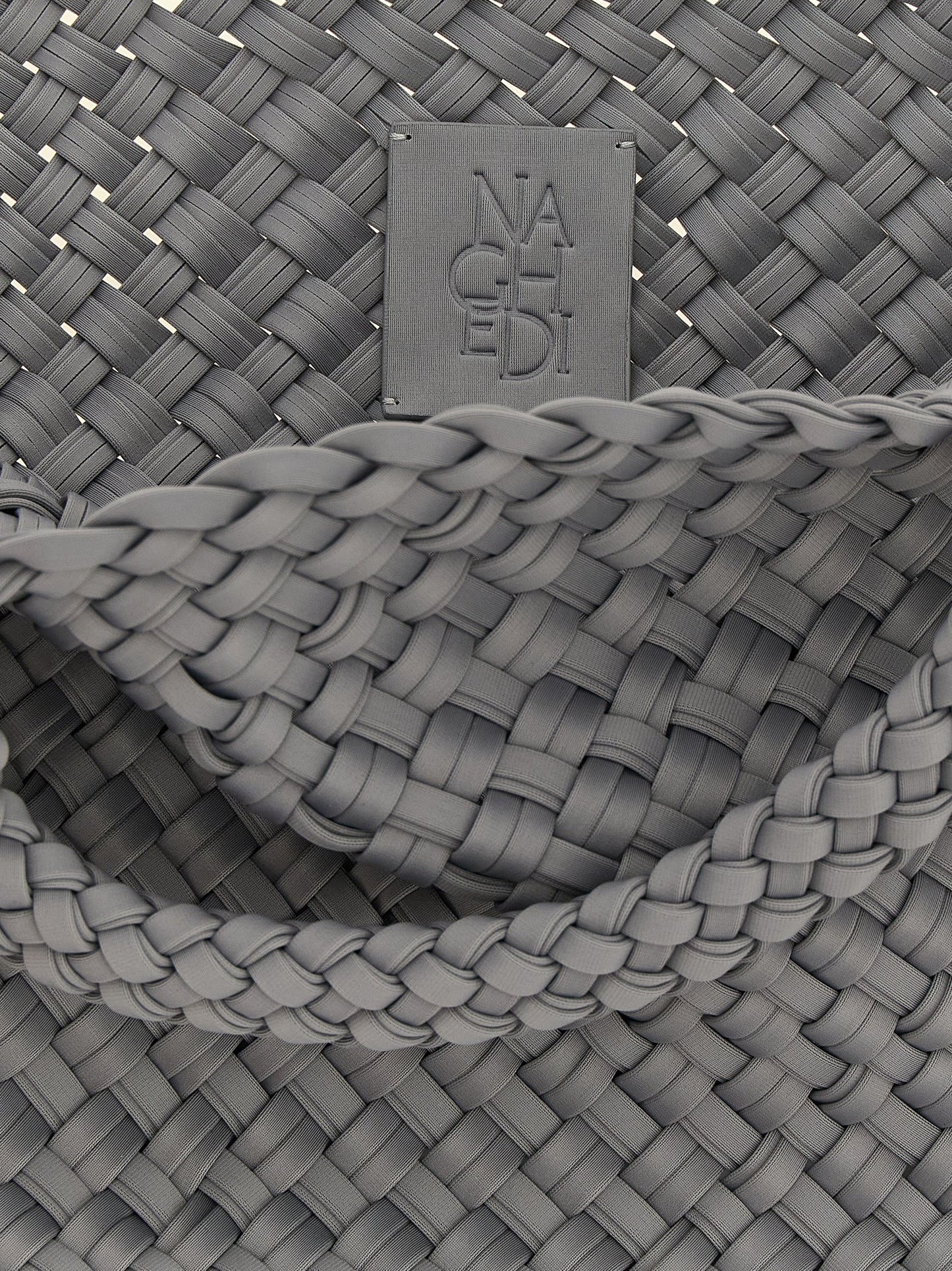 Gray Nylon Tote Bag