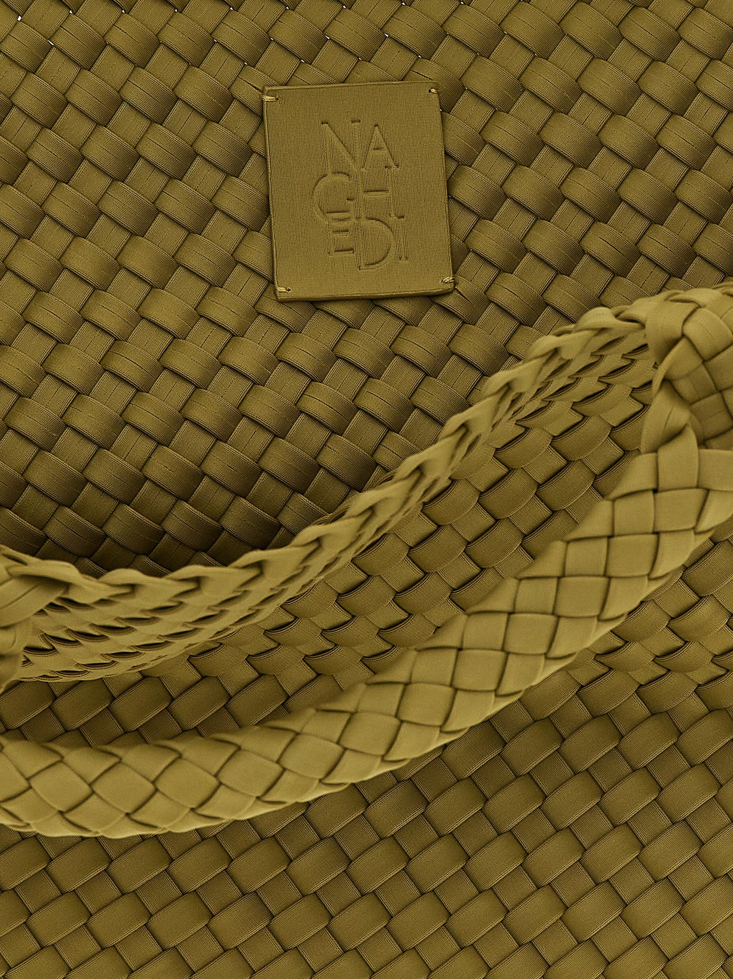Bicolor Nylon Handbag