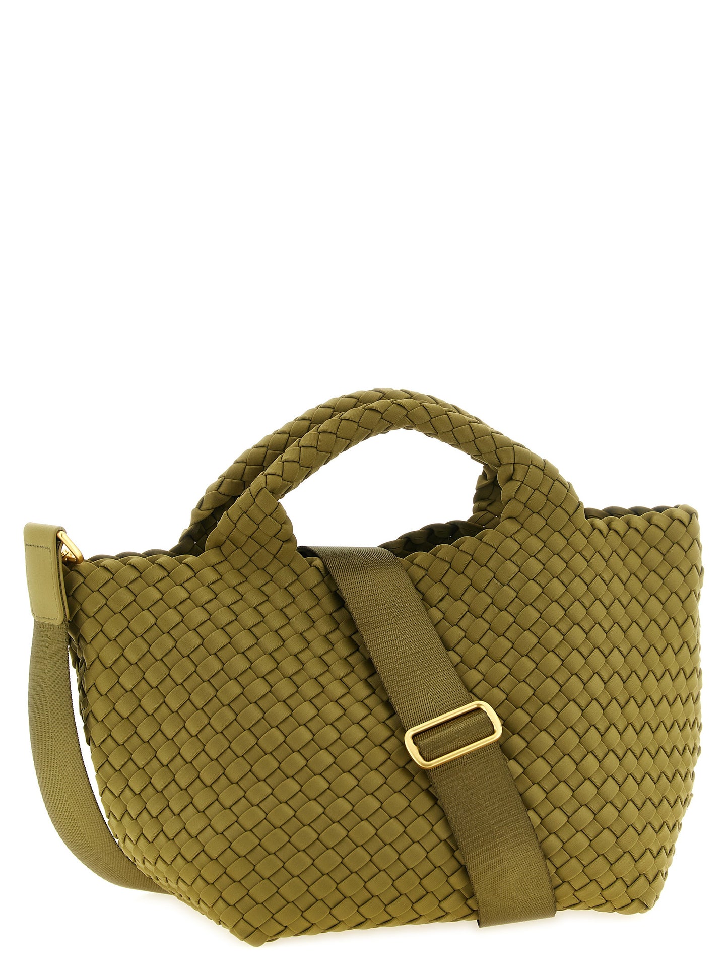 Bicolor Nylon Handbag