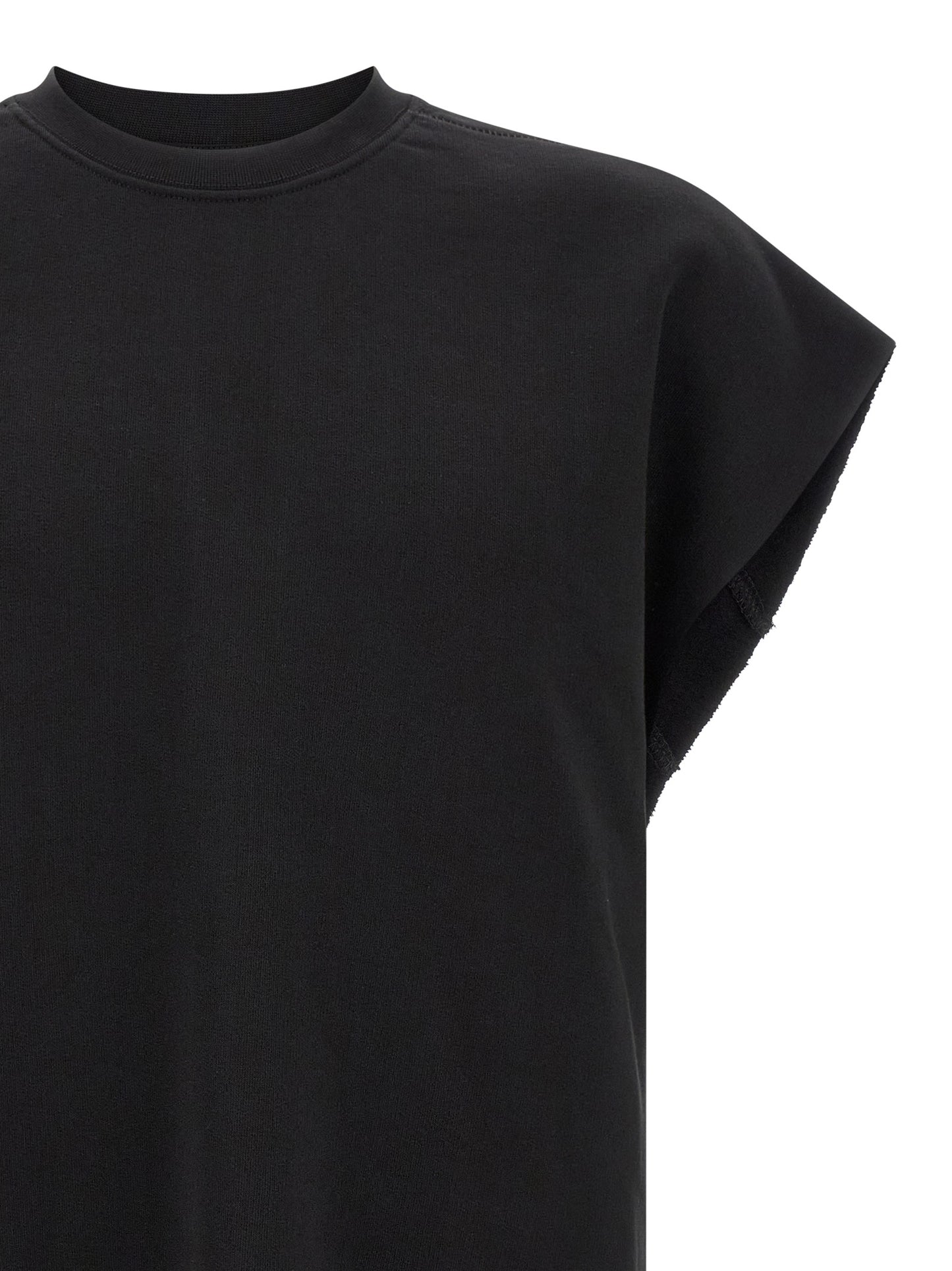 Black Cotton Sweatshirt