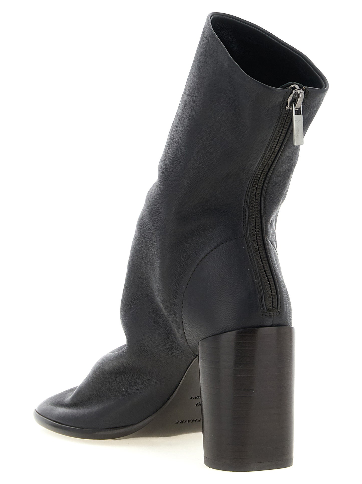 Brown Lamb Leather Ankle Boots