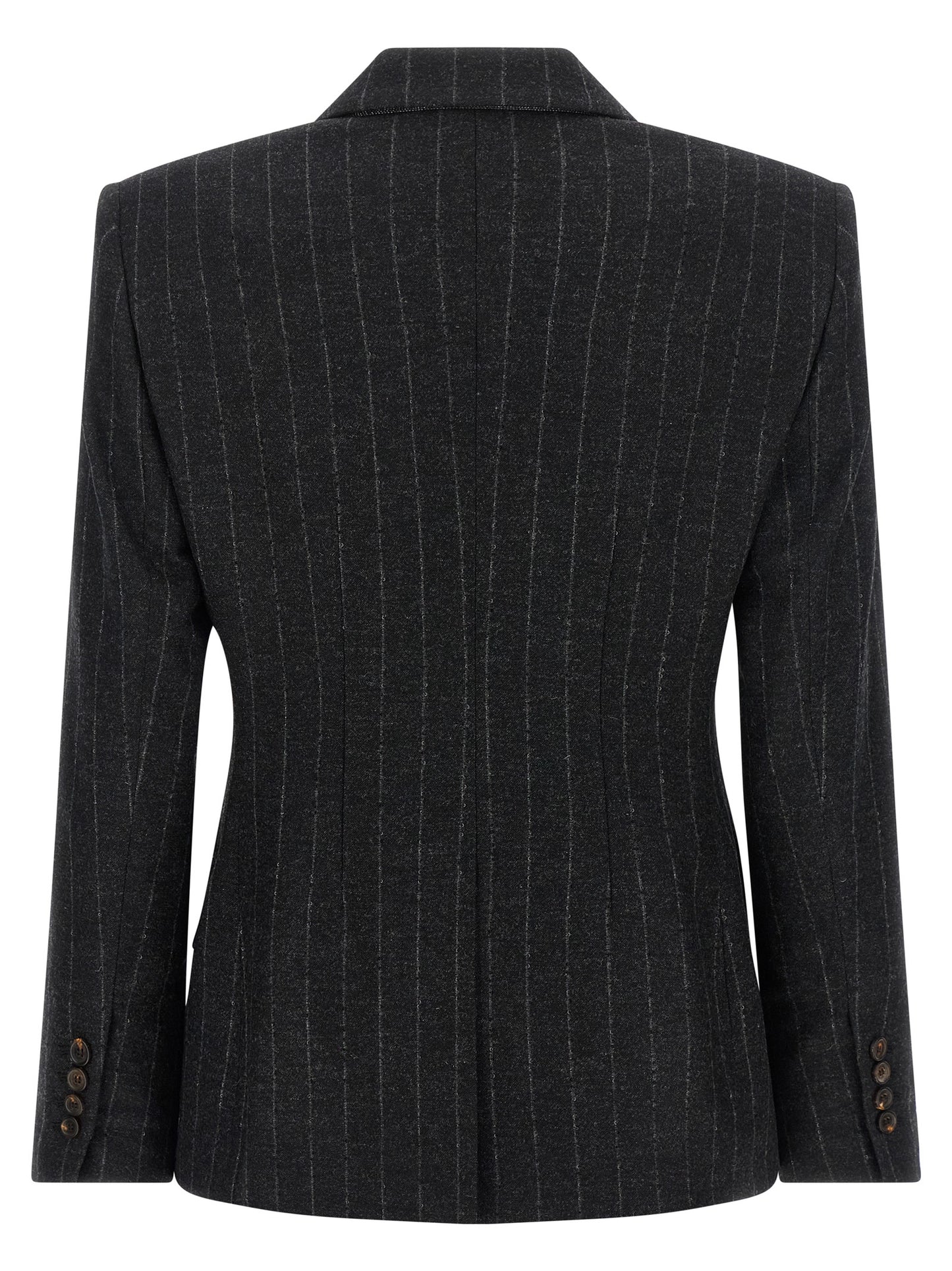 Gray Virgin Wool Blazer